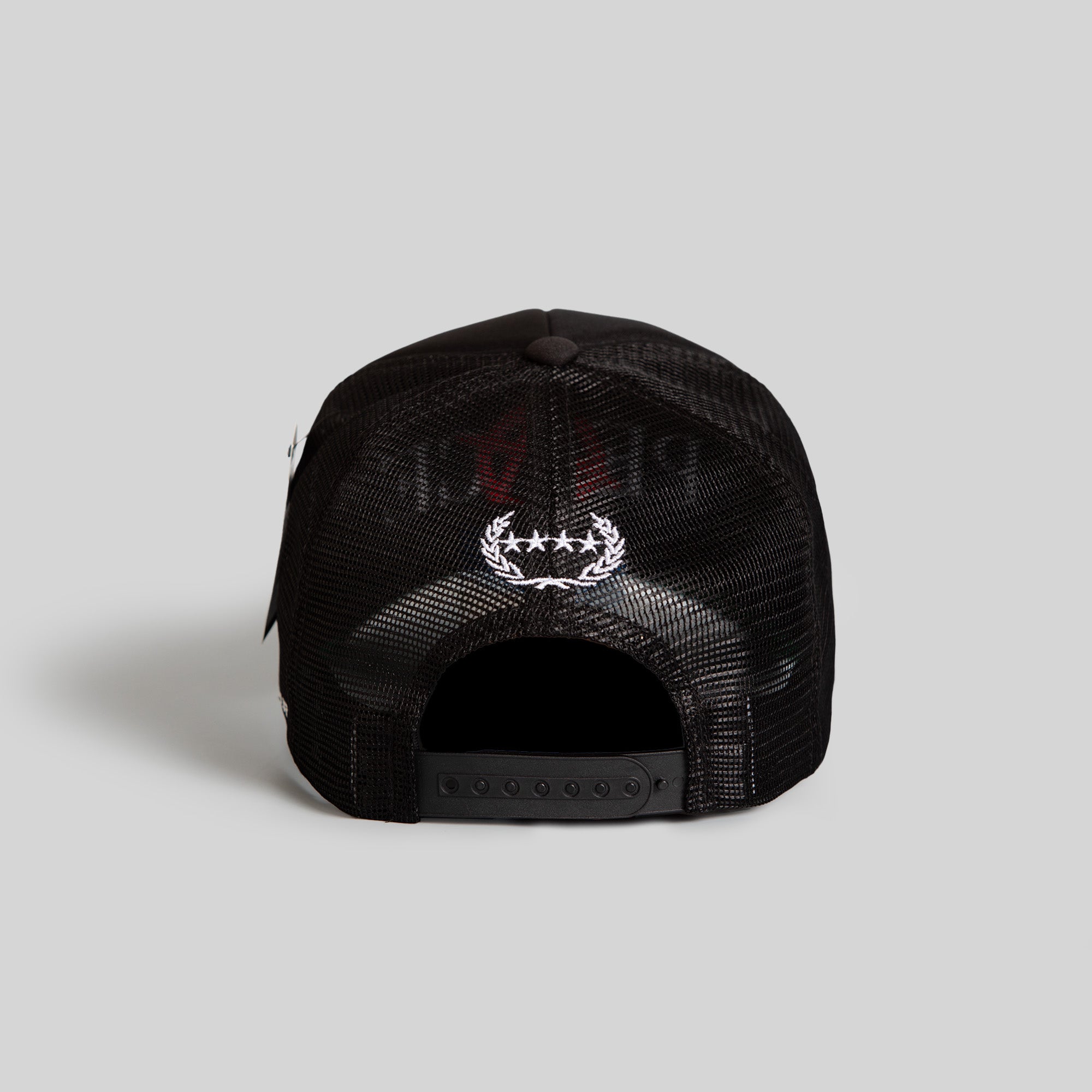 PEACE BLACK TRUCKER HAT