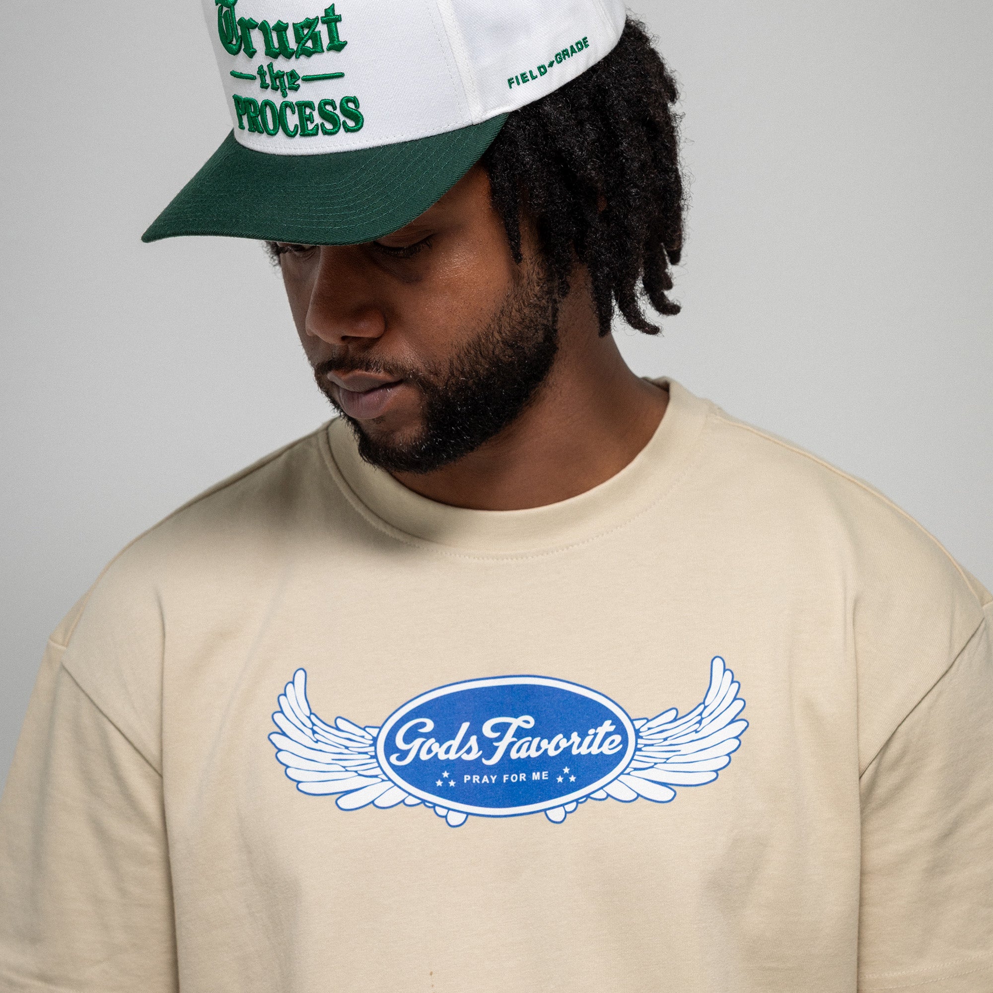 GOD'S FAVORITE SAND COTTON TEE