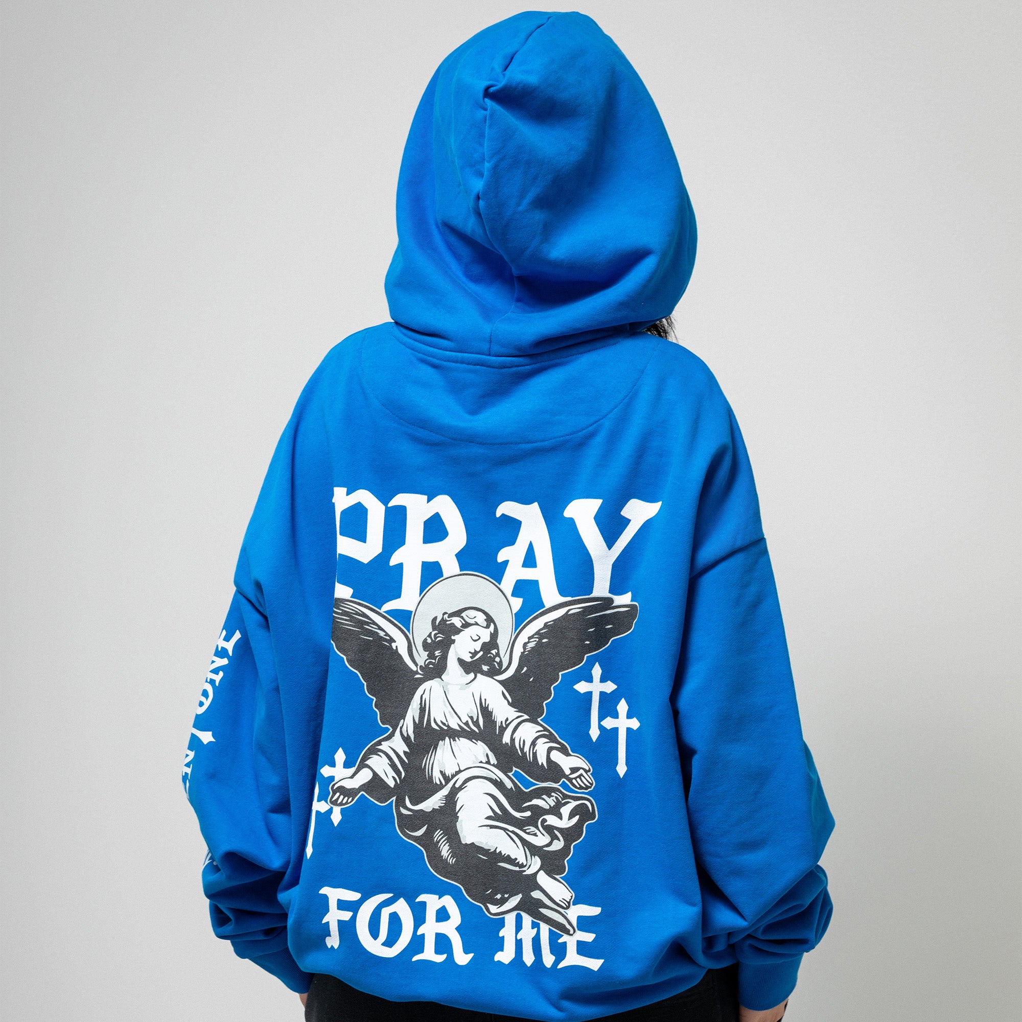 HOLY GRAIL COBALT BLUE POLY COTTON HOODIE