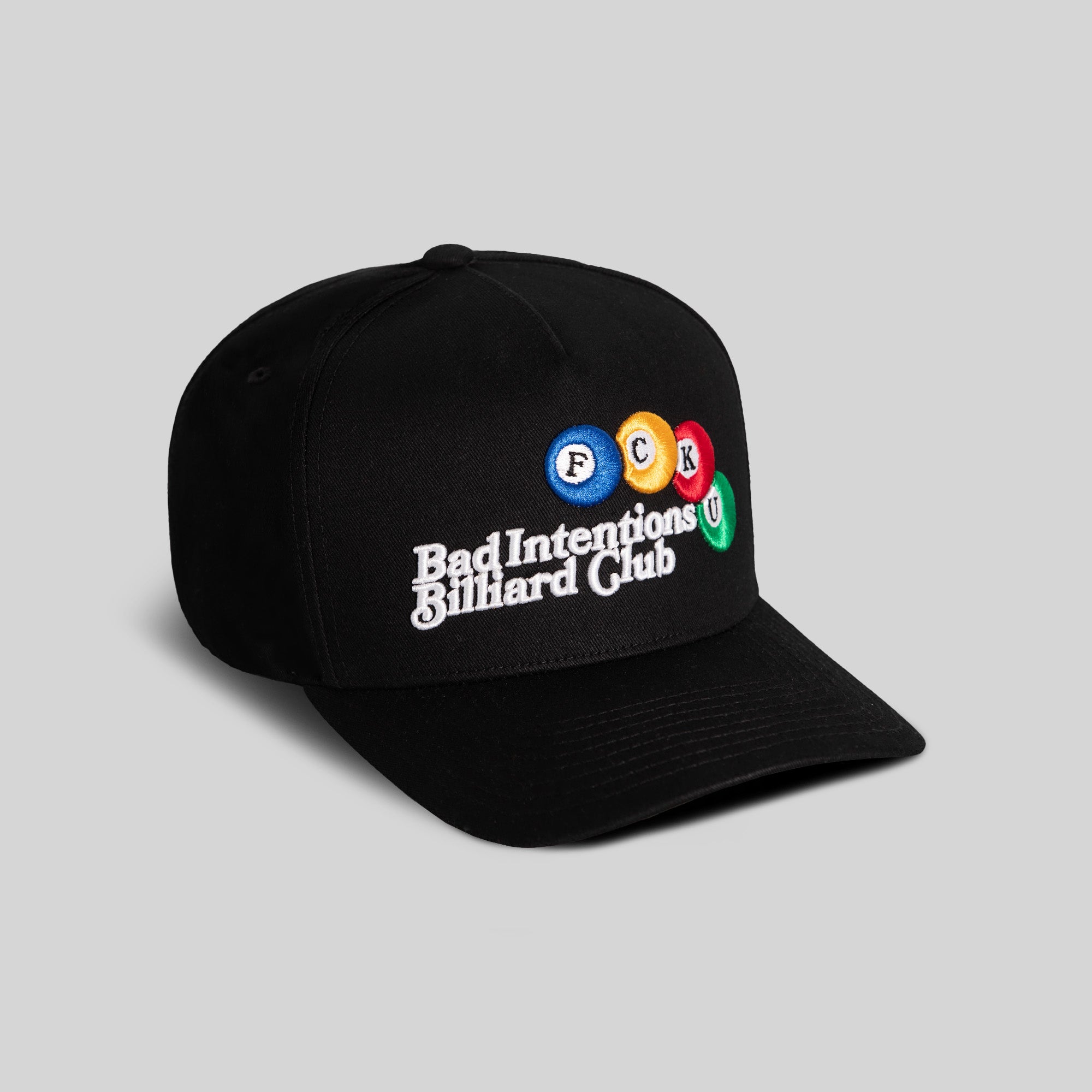 BAD INTENTIONS BLACK TWILL TRUCKER