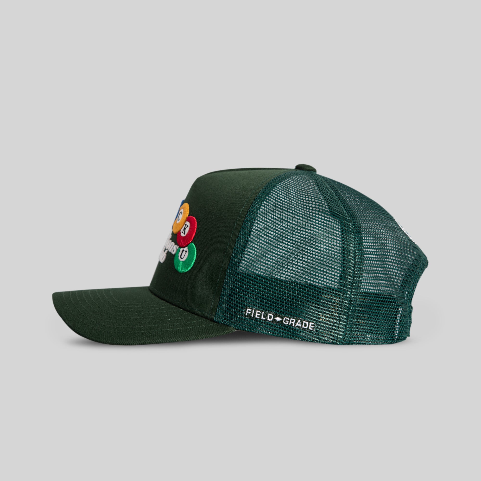 BAD INTENTIONS FG GREEN TWILL MESH TRUCKER