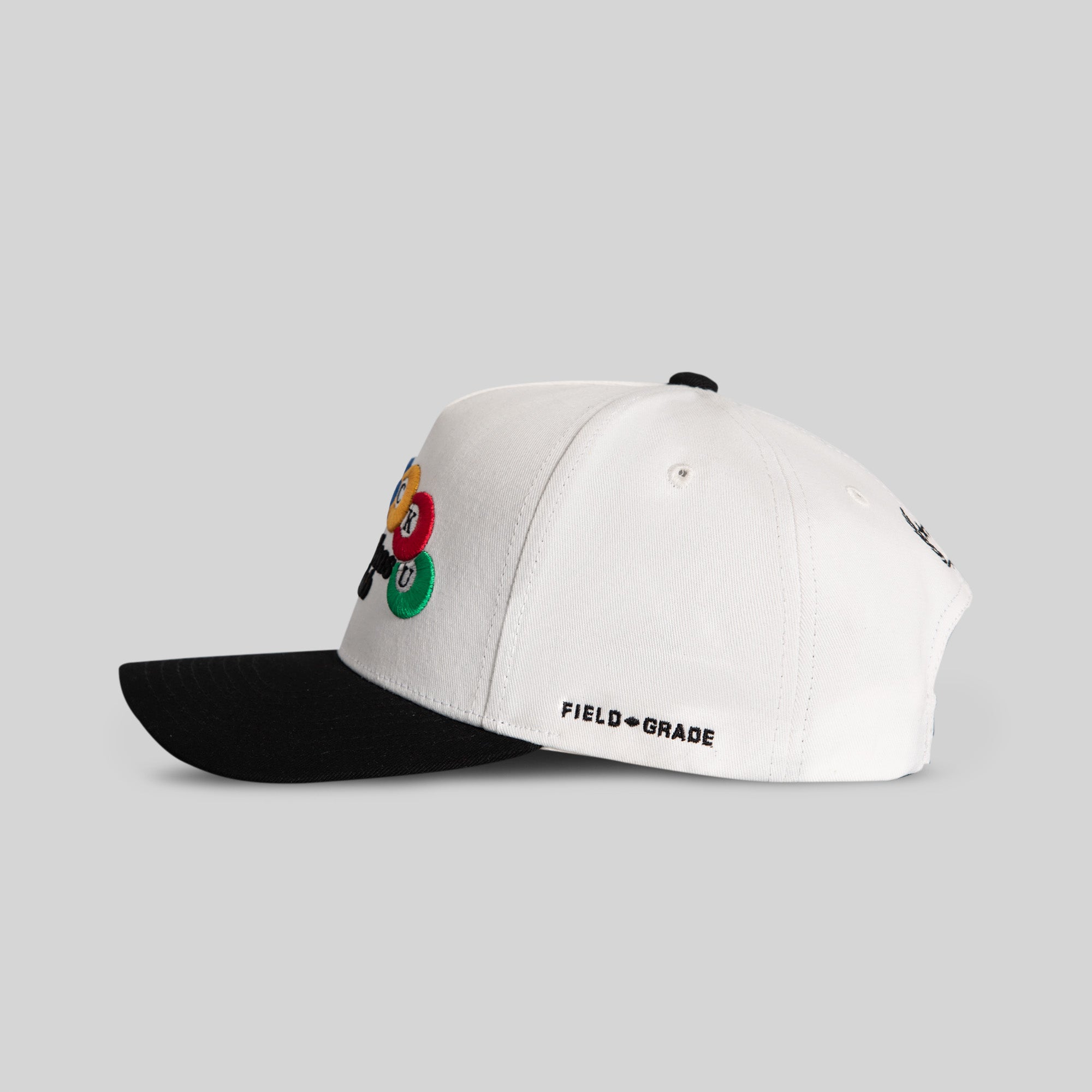 BAD INTENTIONS OFF WHITE BLACK TWILL TRUCKER