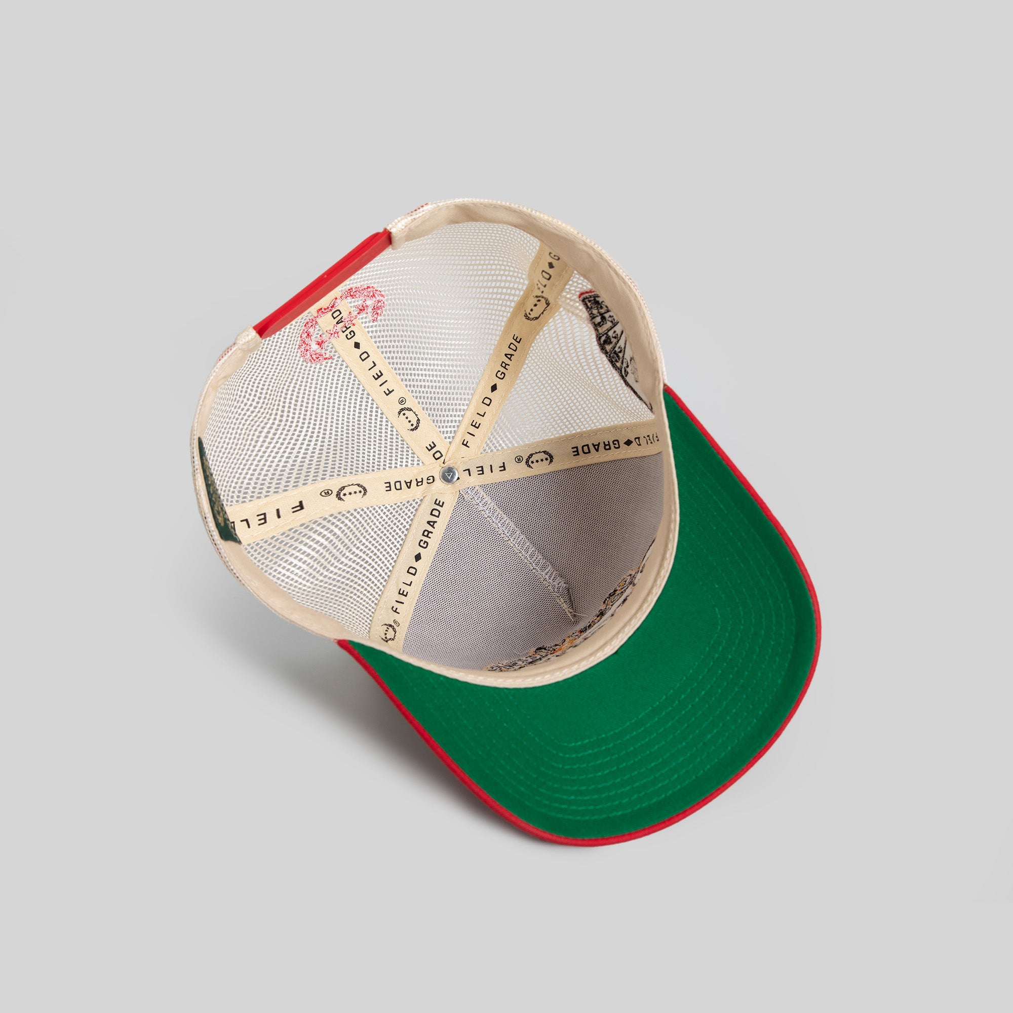 BAD LUCK CASINO SAND RED TWILL MESH TRUCKER