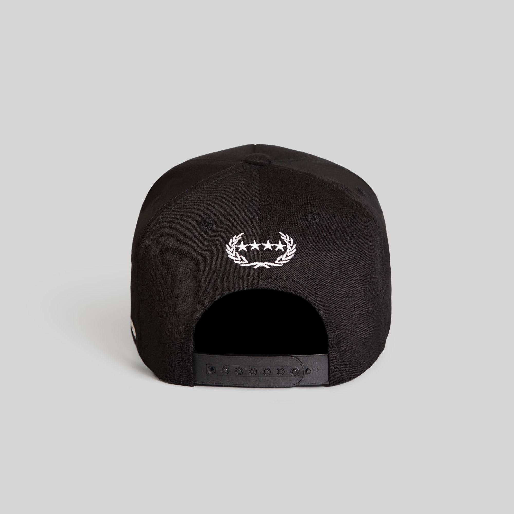 BEWARE OF DOG BLACK TWILL TRUCKER HAT