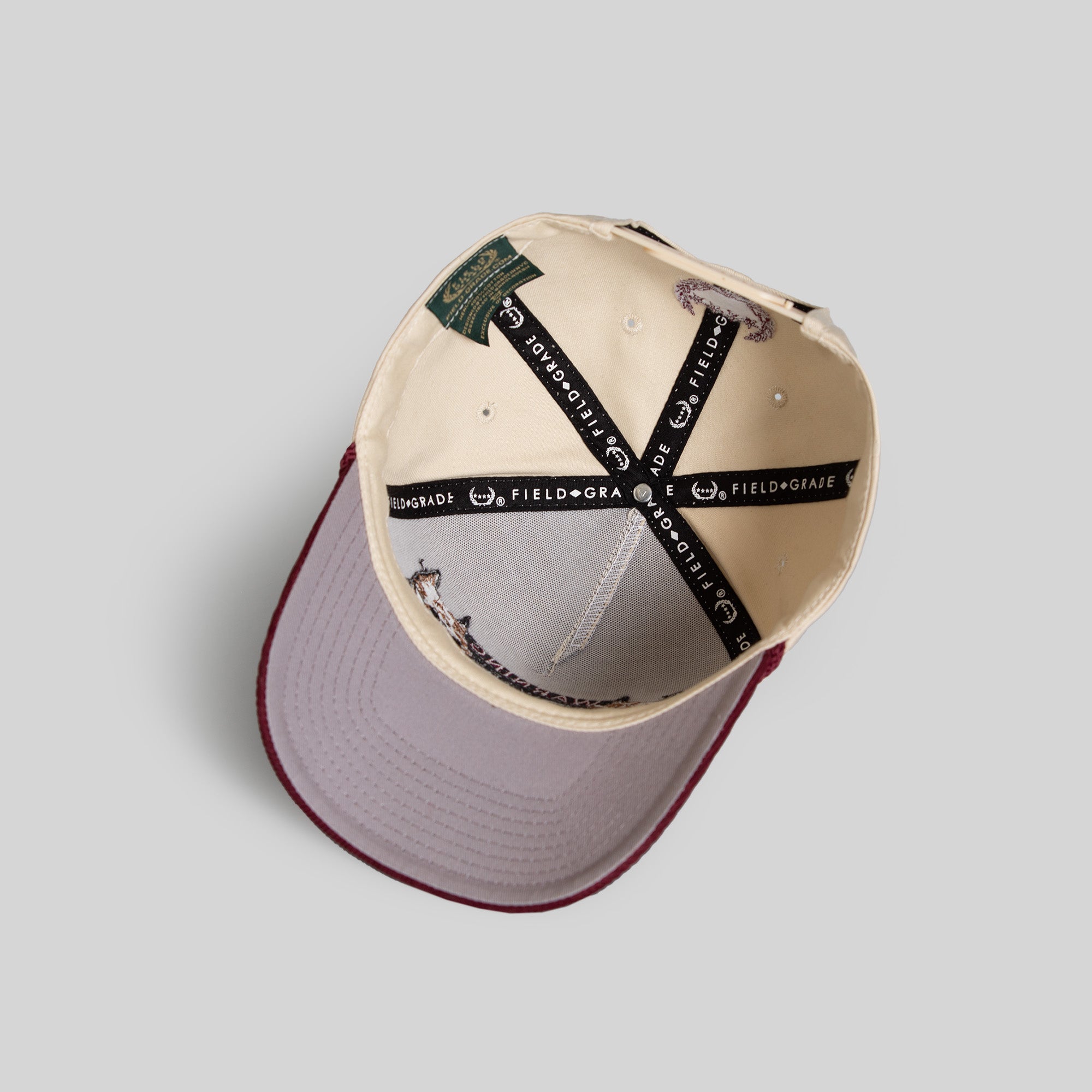 BEWARE OF DOG SAND BORDEAUX TWILL CORDUROY TRUCKER