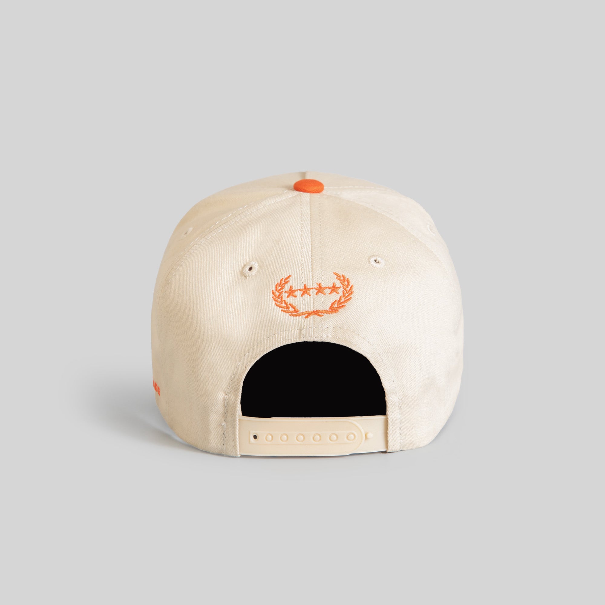 BEWARE OF ROTTY SAND ORANGE TWILL TRUCKER HAT