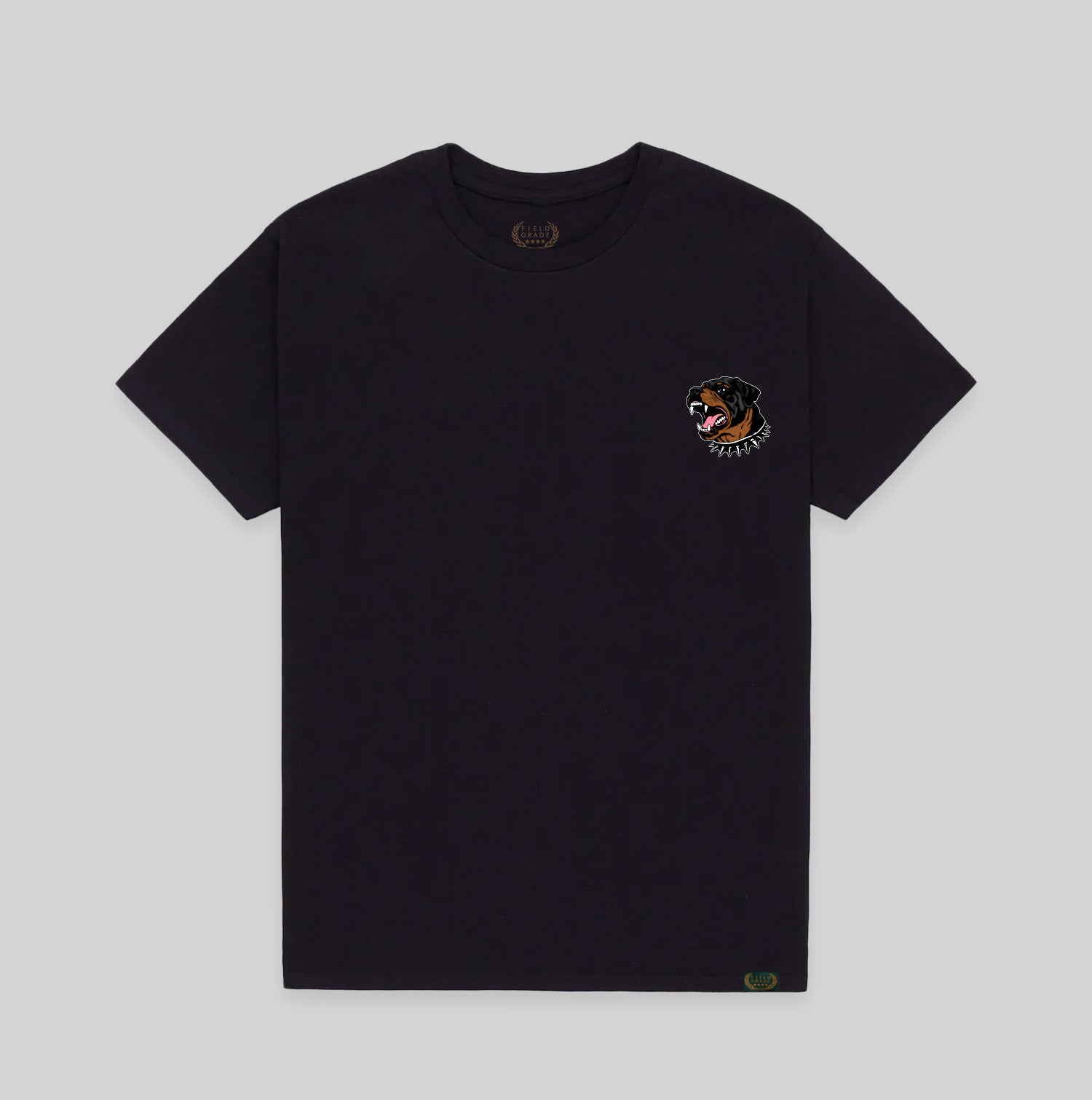 BEWARE OF ROTTY BLACK COTTON TEE