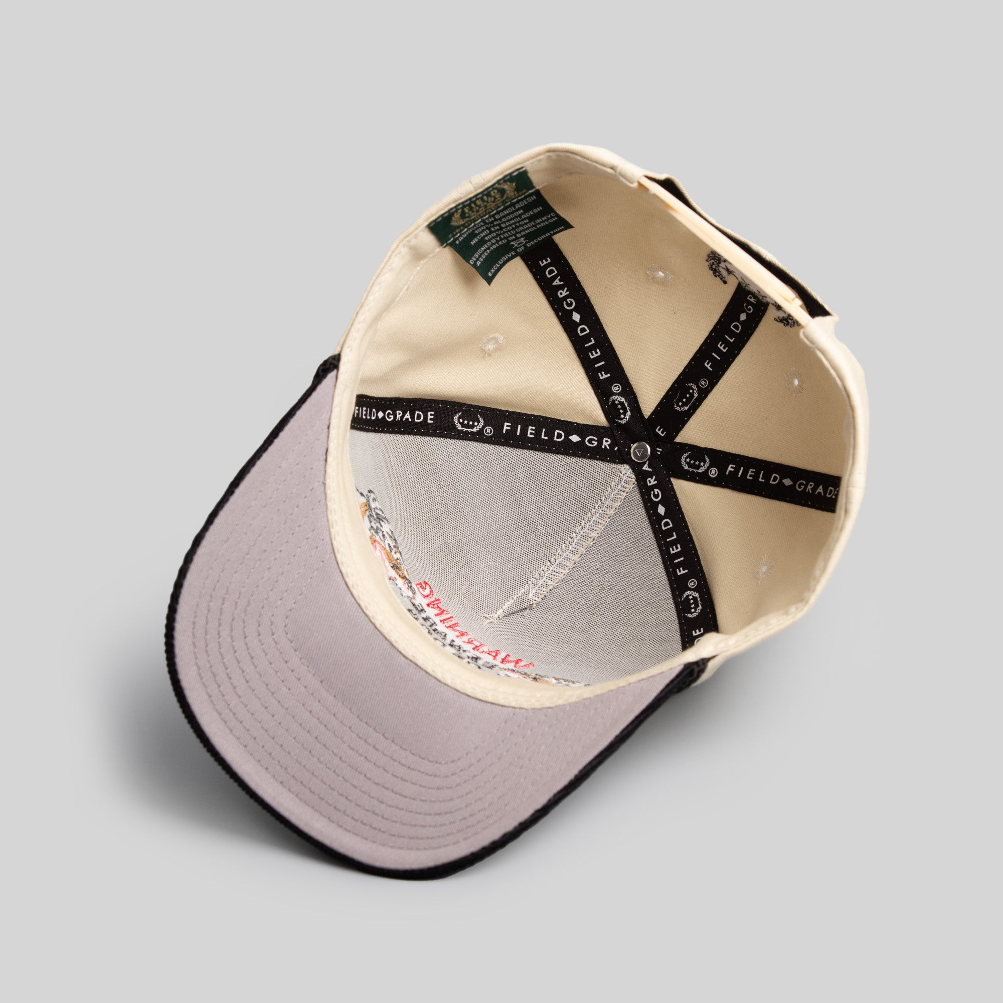 BEWARE OF ROTTY SAND BLACK TWILL/CORDUROY TRUCKER HAT