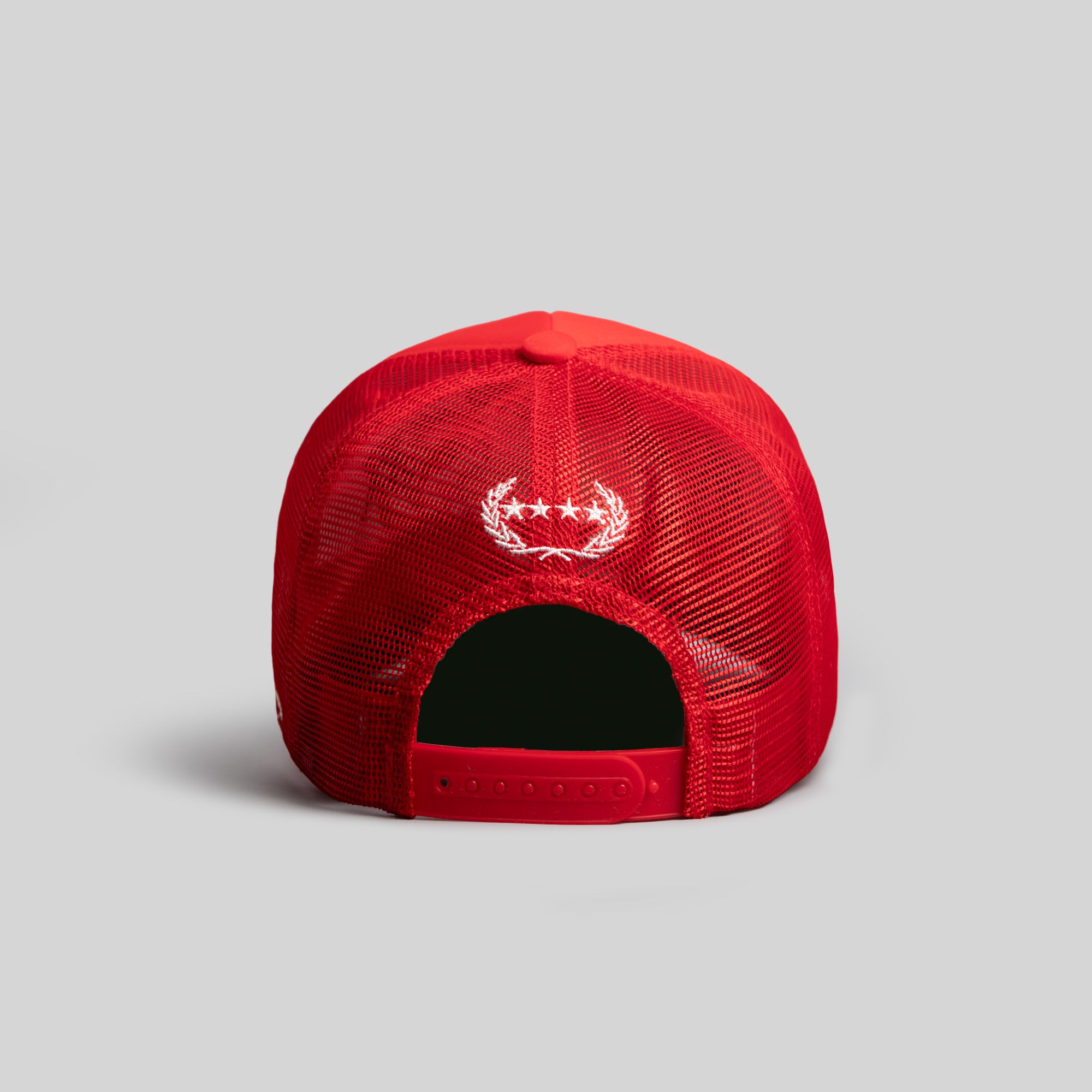 BEWARE OF ROTTY RED TRUCKER HAT