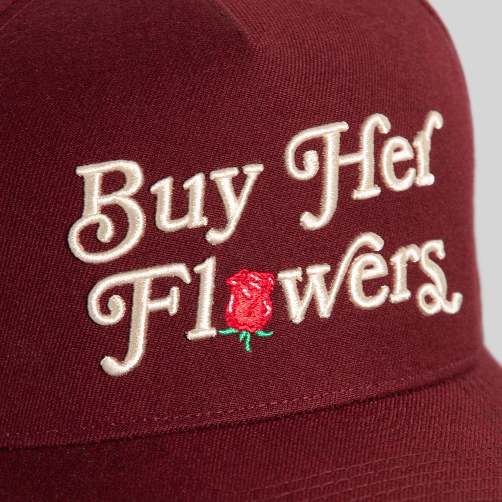 BUY HER FLOWERS BORDEAUX WOOL TRUCKER