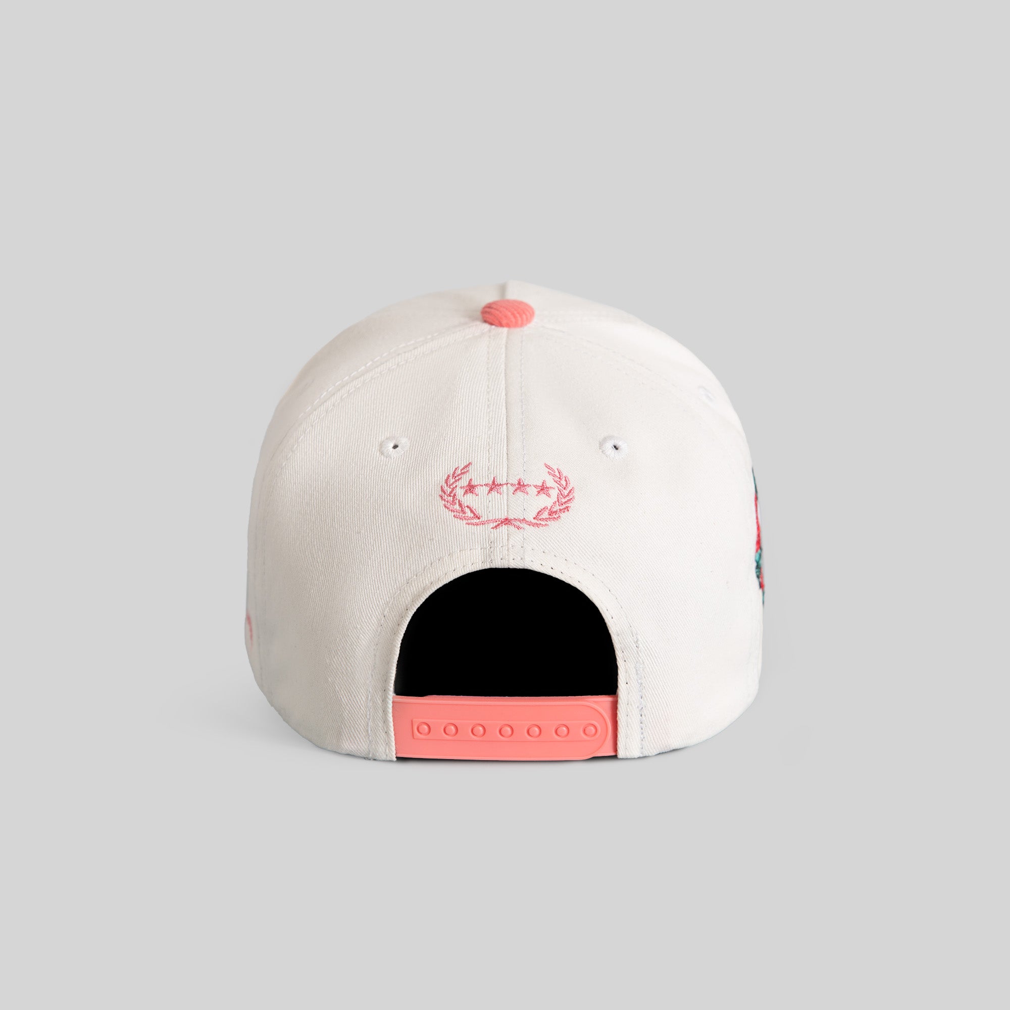 BUY HER FLOWERS OFF WHITE PINK TWILL CORDUROY TRUCKER