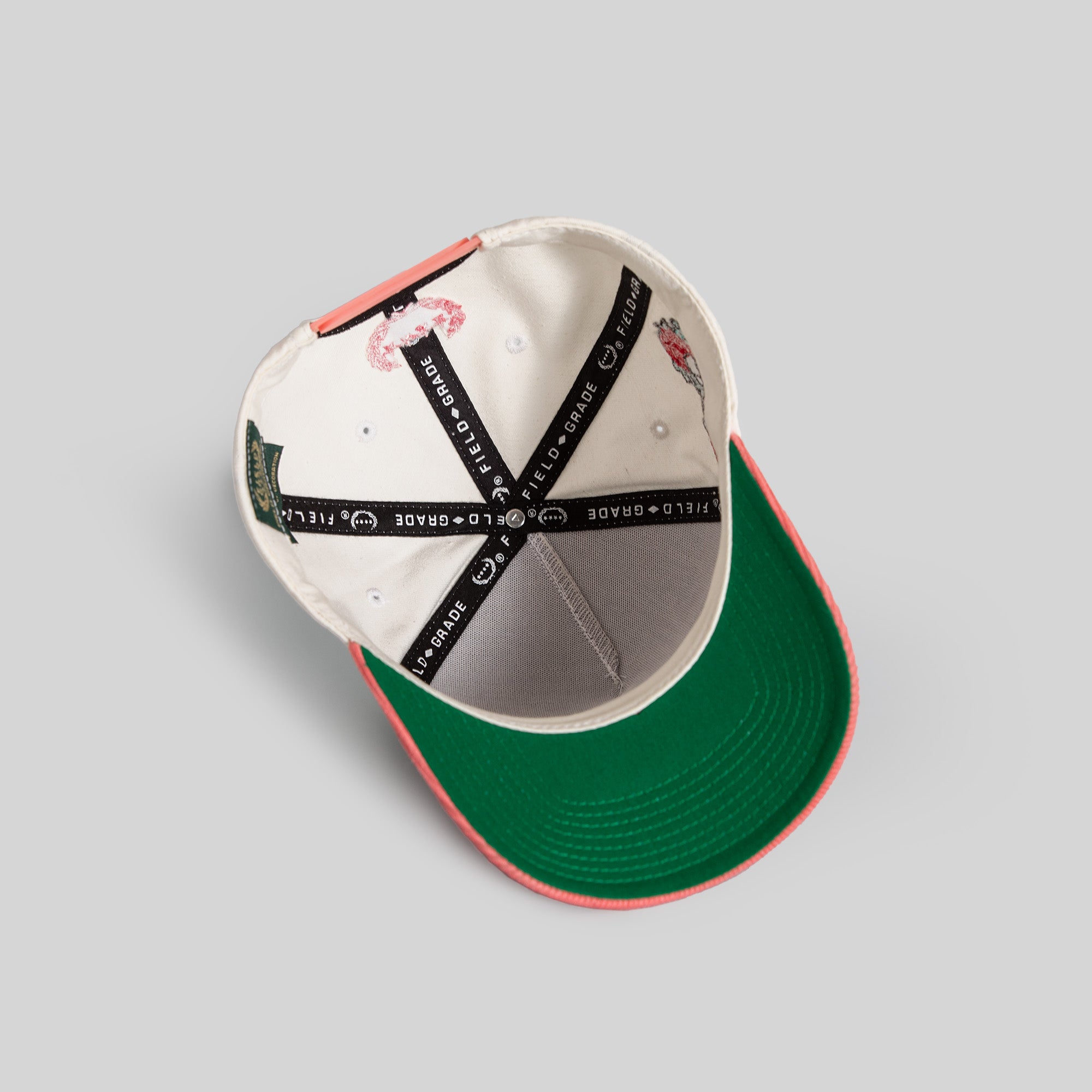 BUY HER FLOWERS OFF WHITE PINK TWILL CORDUROY TRUCKER