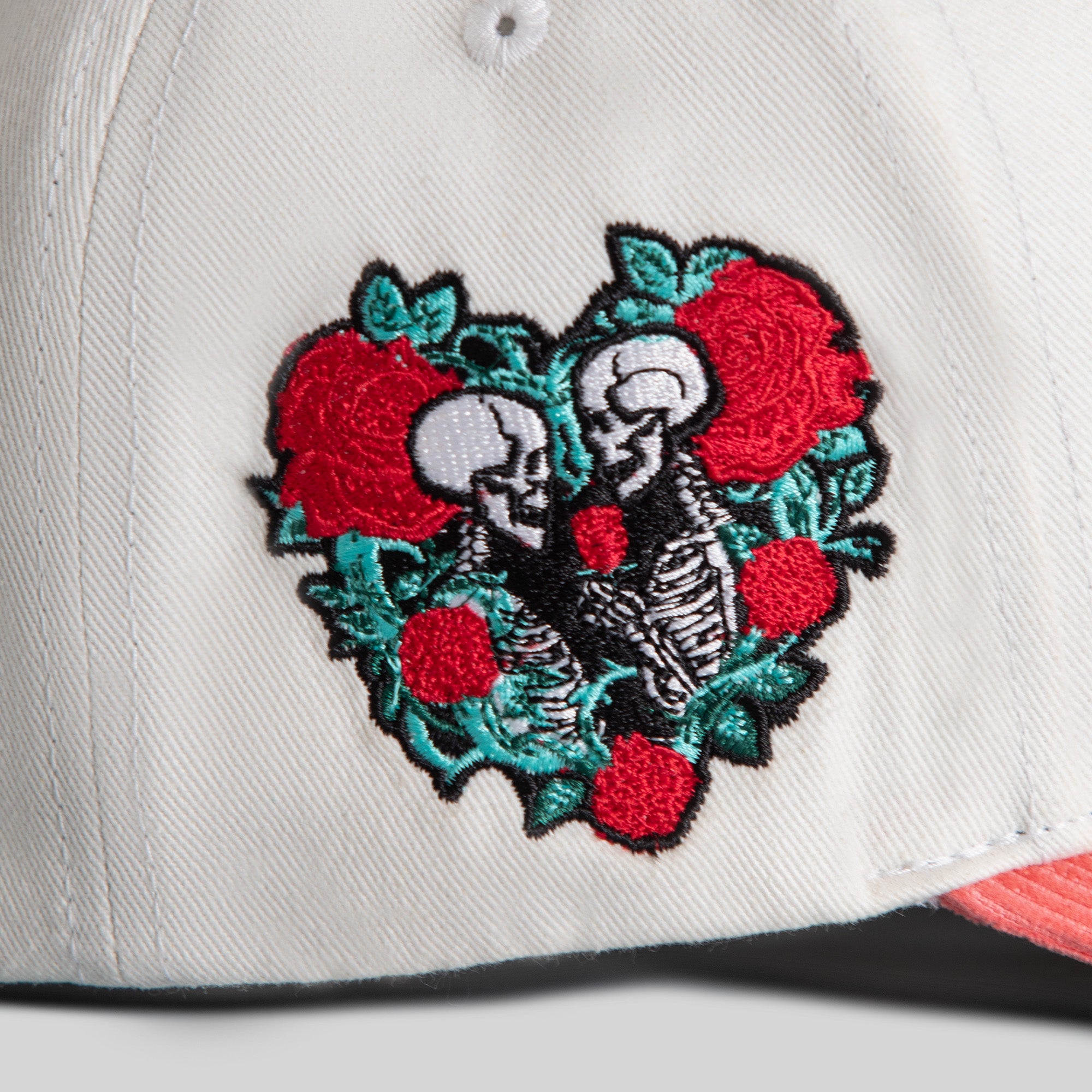 BUY HER FLOWERS OFF WHITE PINK TWILL CORDUROY TRUCKER