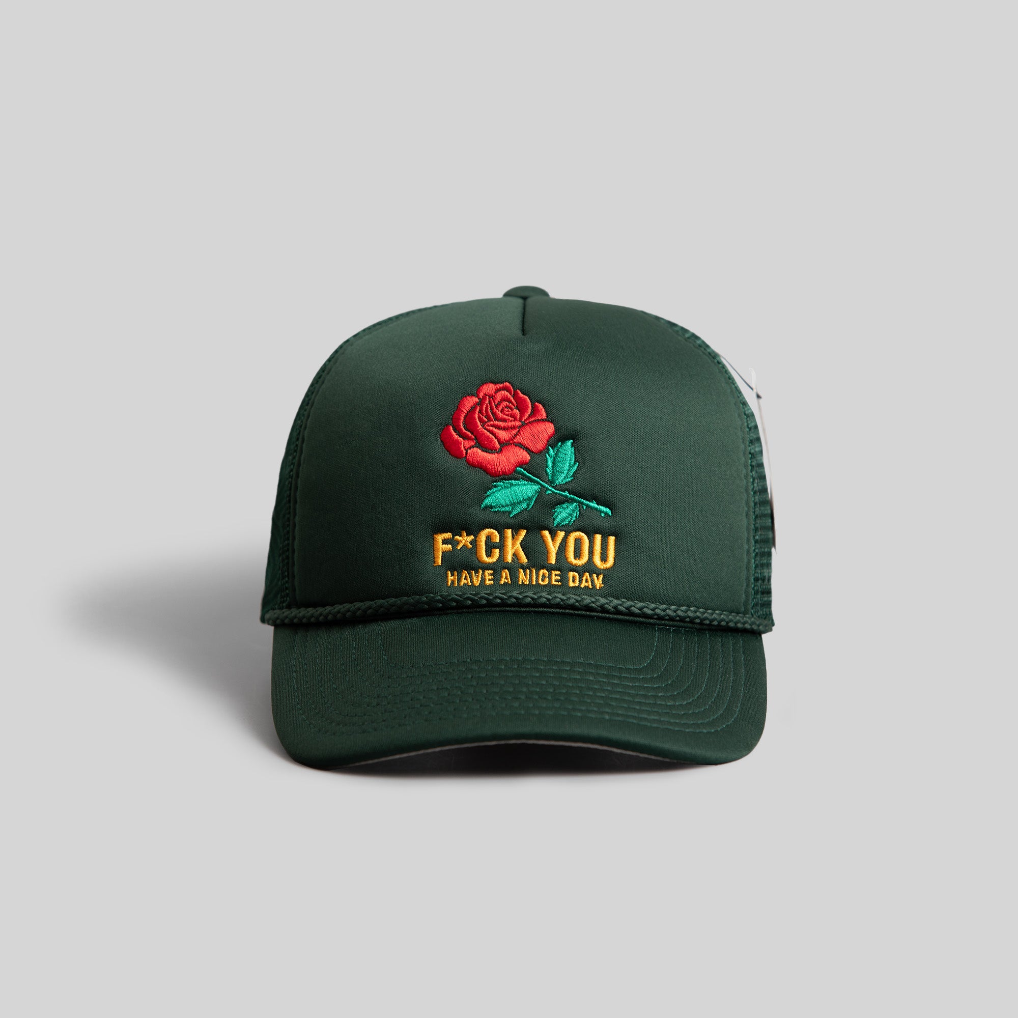 HAVE A NICE DAY FG GREEN TRUCKER HAT
