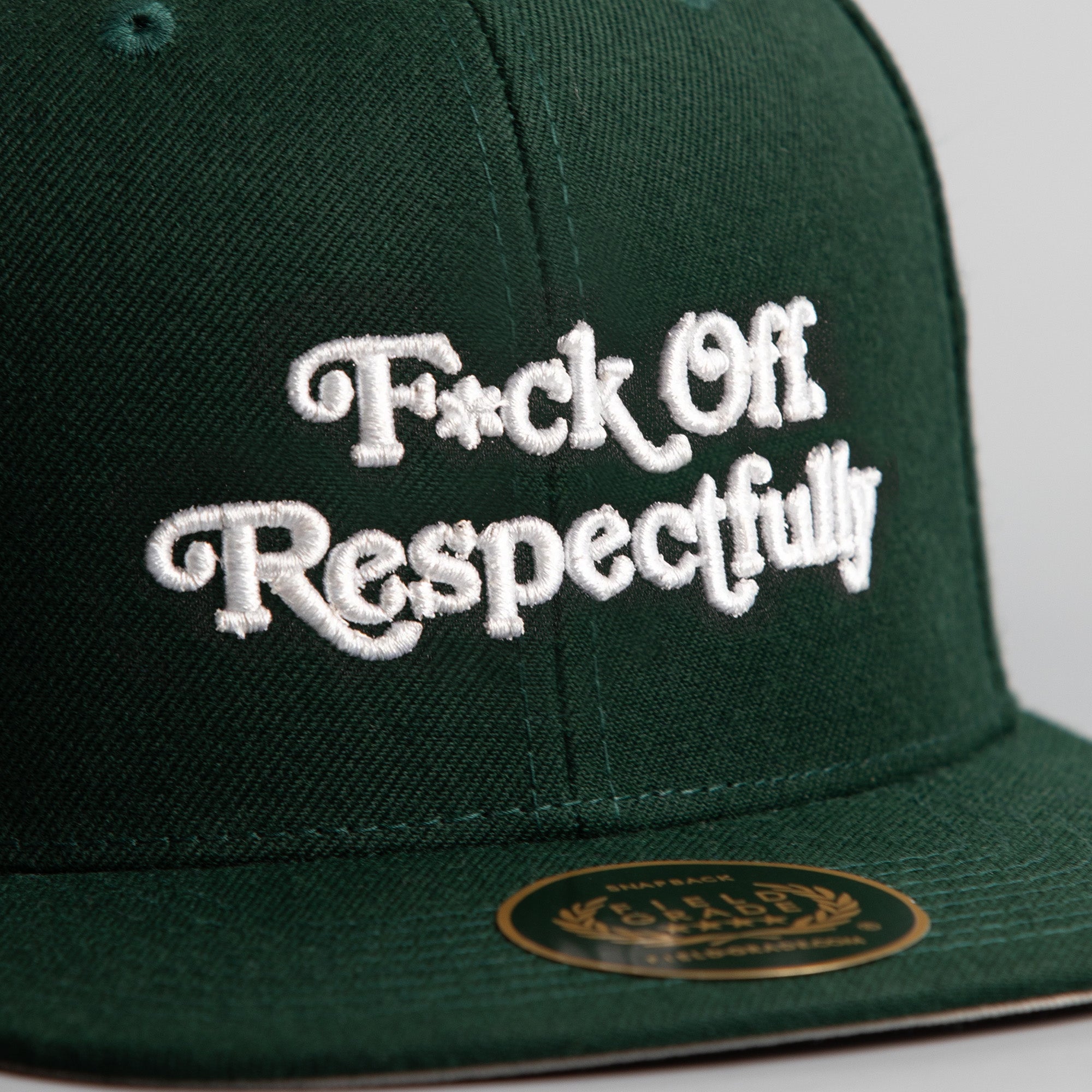 RESPECTFULLY FG GREEN SNAPBACK HAT