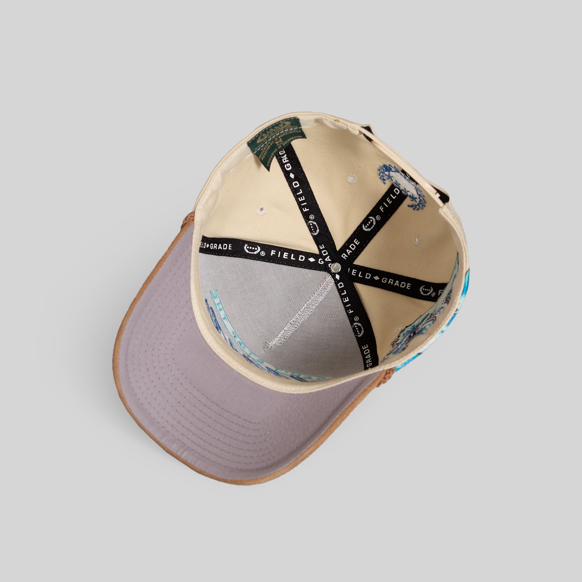 CANT STOP THE WAVE SAND TAUPE TWILL SUEDE TRUCKER