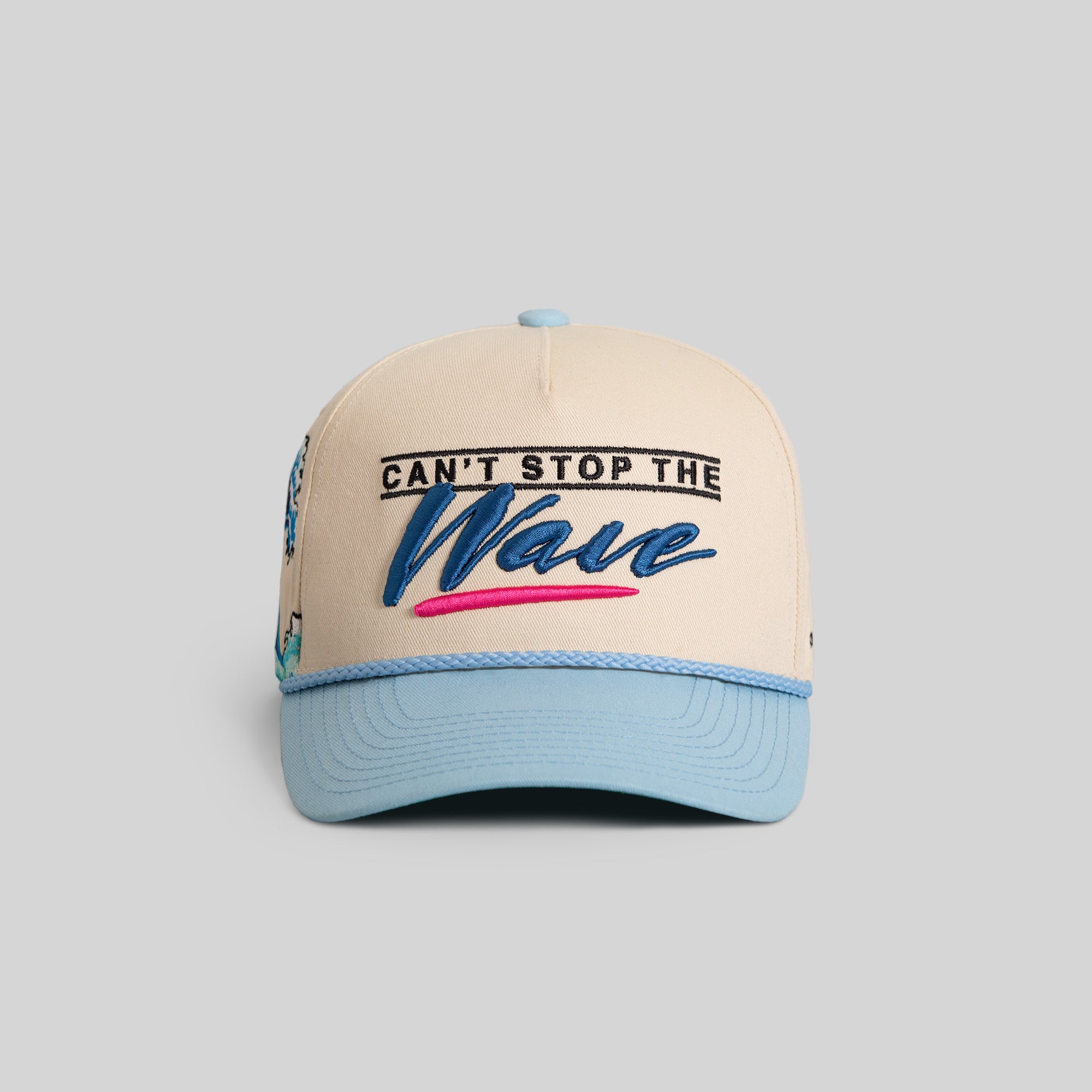 CANT STOP THE WAVE SAND UNI BLUE TWILL TRUCKER