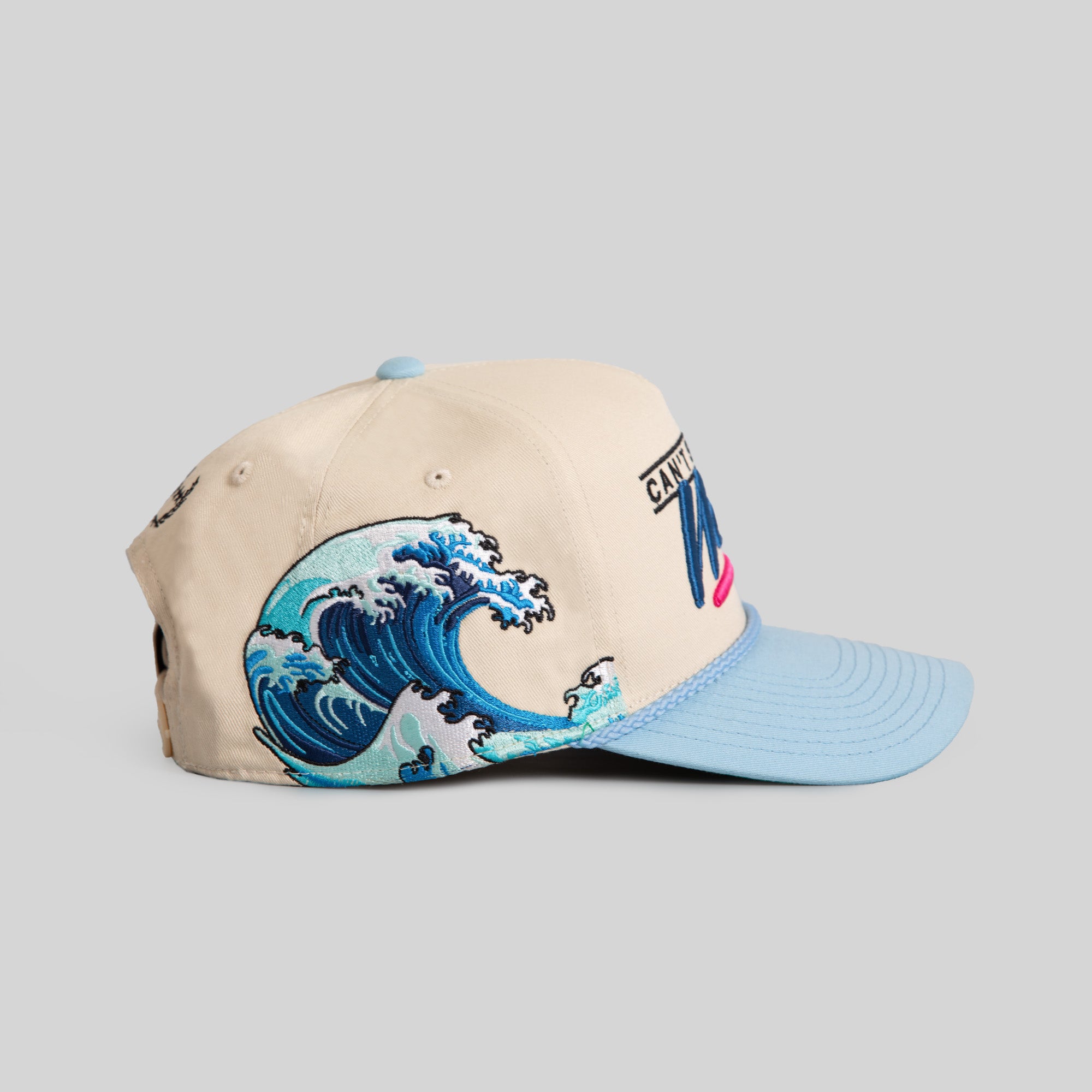 CANT STOP THE WAVE SAND UNI BLUE TWILL TRUCKER