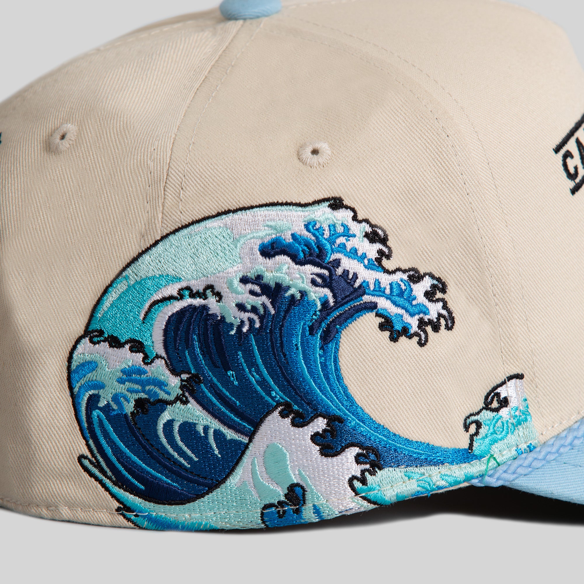 CANT STOP THE WAVE SAND UNI BLUE TWILL TRUCKER