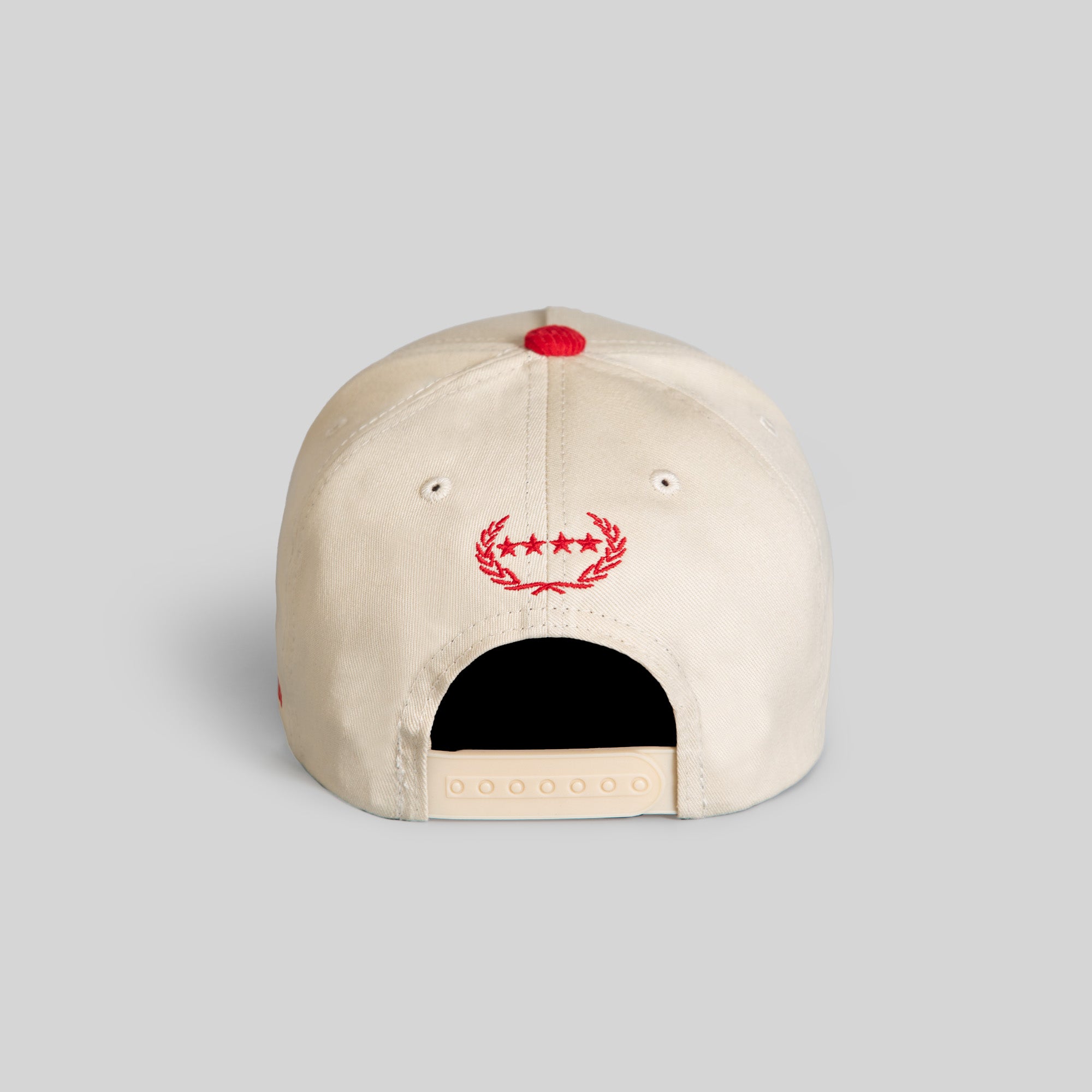 CASH ONLY SAND VARSITY RED TWILL CORDUROY TRUCKER