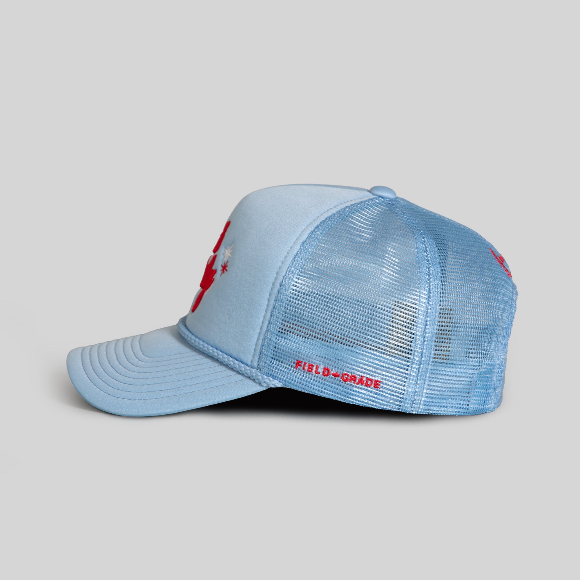 CASH ONLY UNI BLUE FOAM MESH TRUCKER