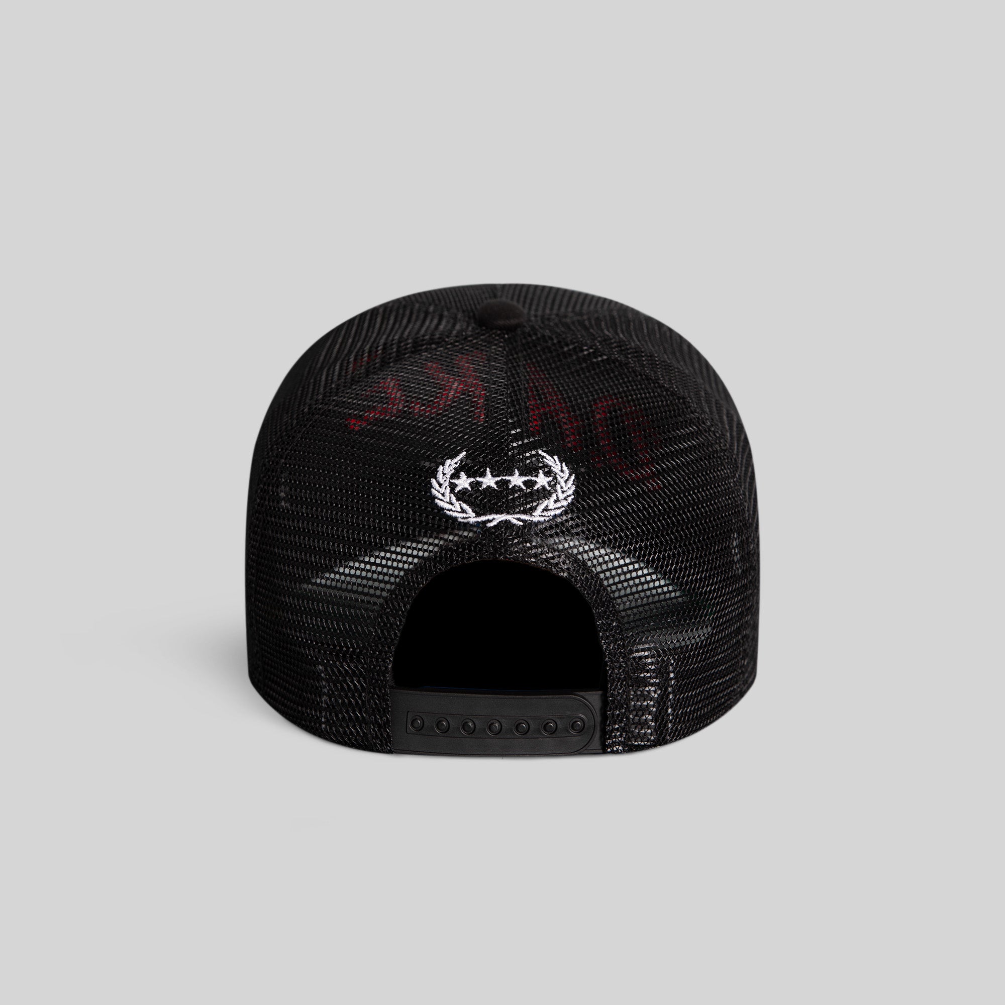 DARE ME TO DO IT BLACK MESH CROWN TRUCKER