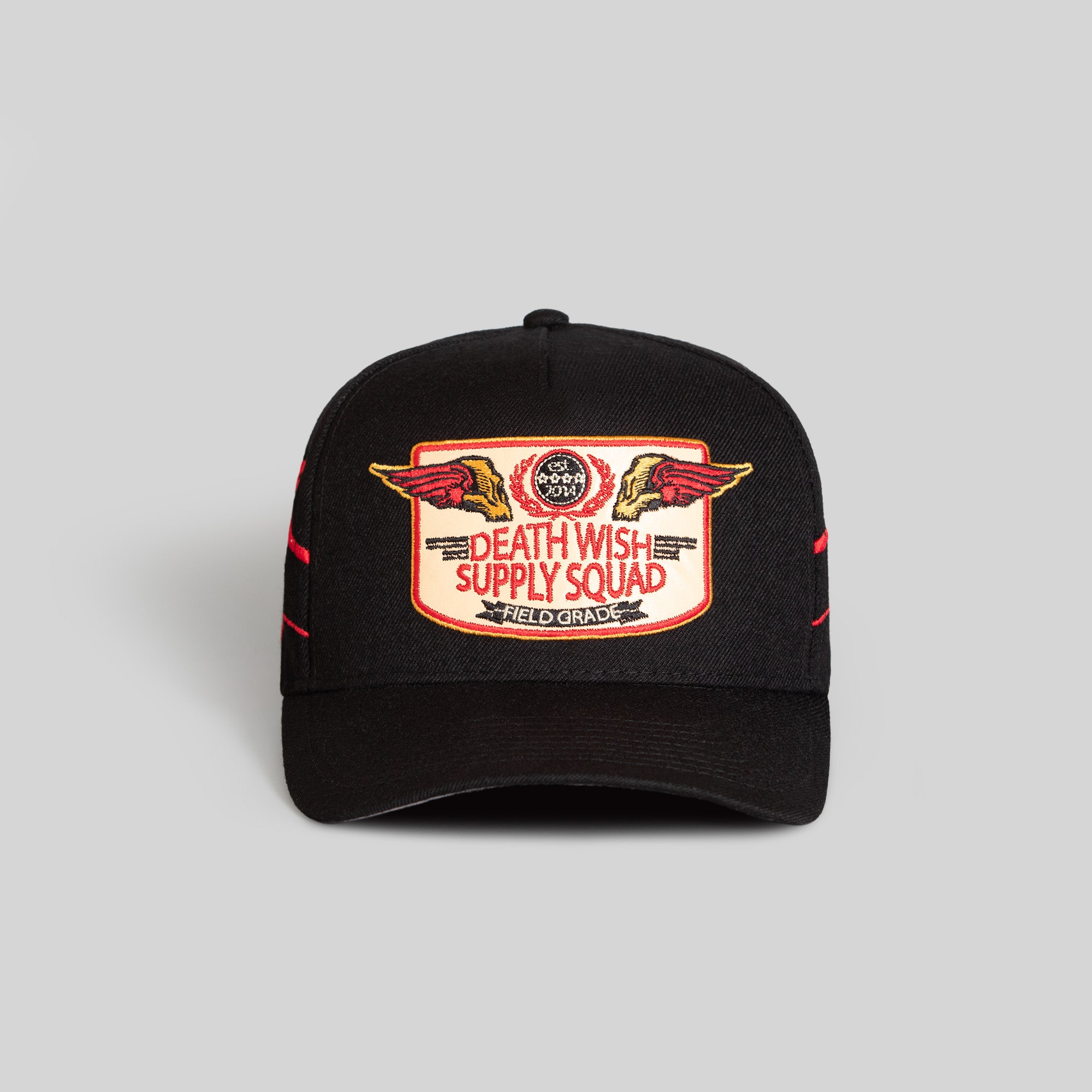 DEATH SQUAD BLACK TRUCKER HAT