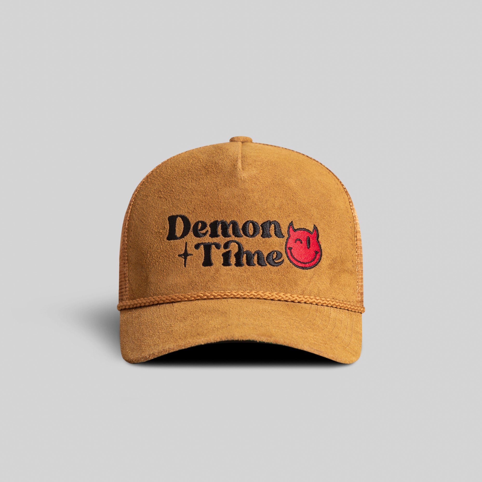 DEMON TIME WHEAT SUEDE TRUCKER HAT