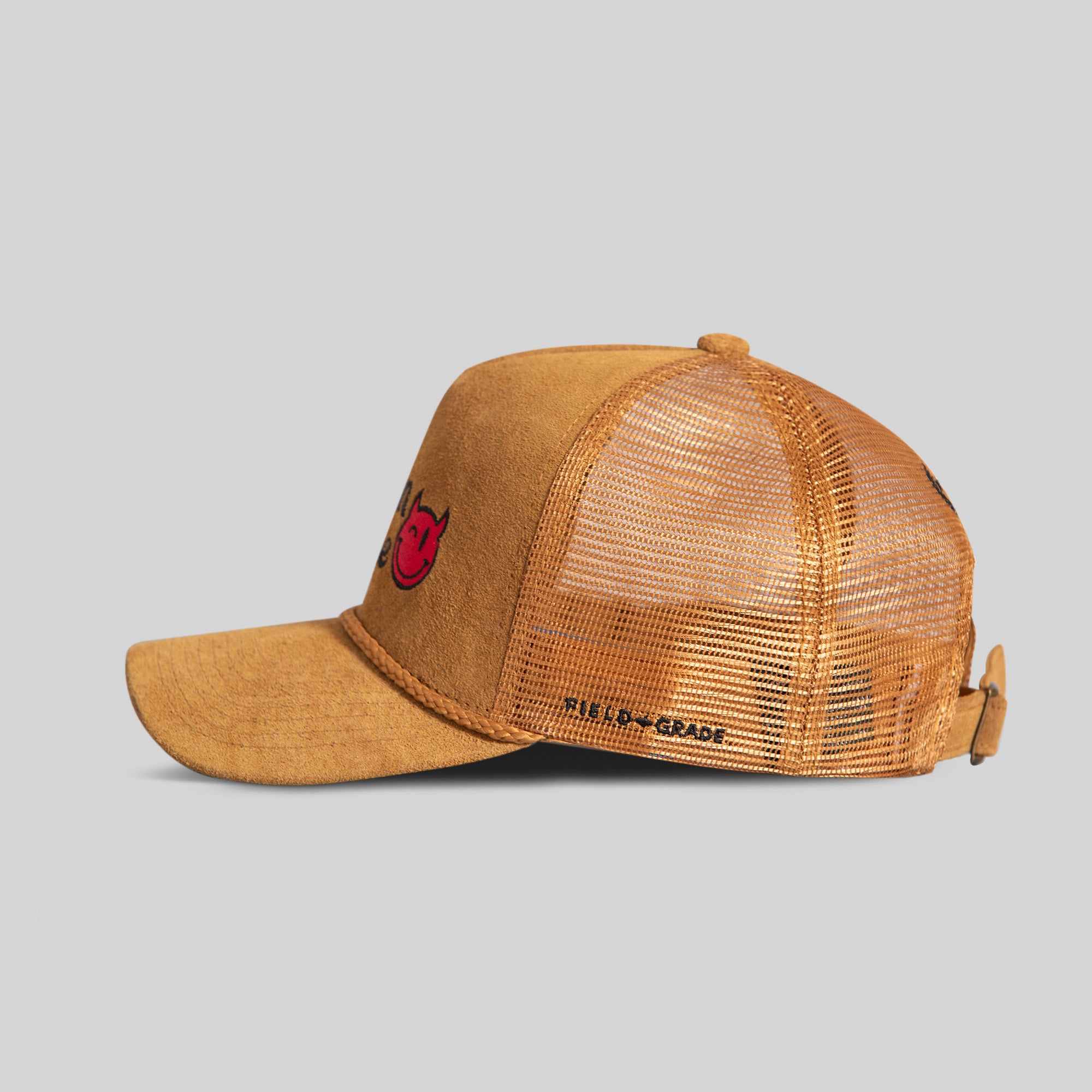 DEMON TIME WHEAT SUEDE TRUCKER HAT