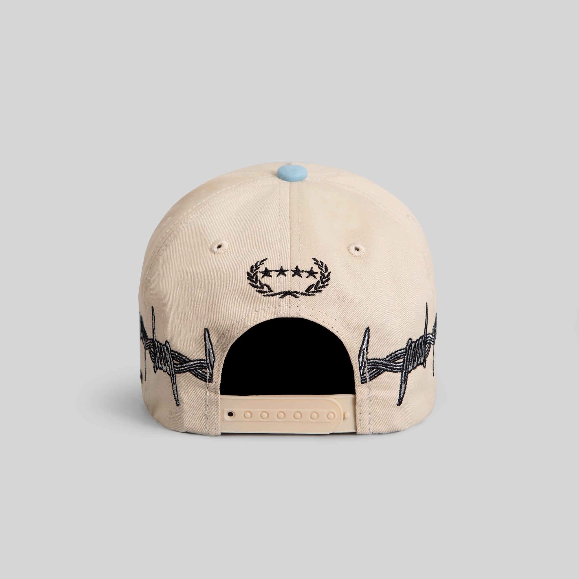 DON’T ASK BARBED WIRE SAND UNI BLUE TWILL TRUCKER