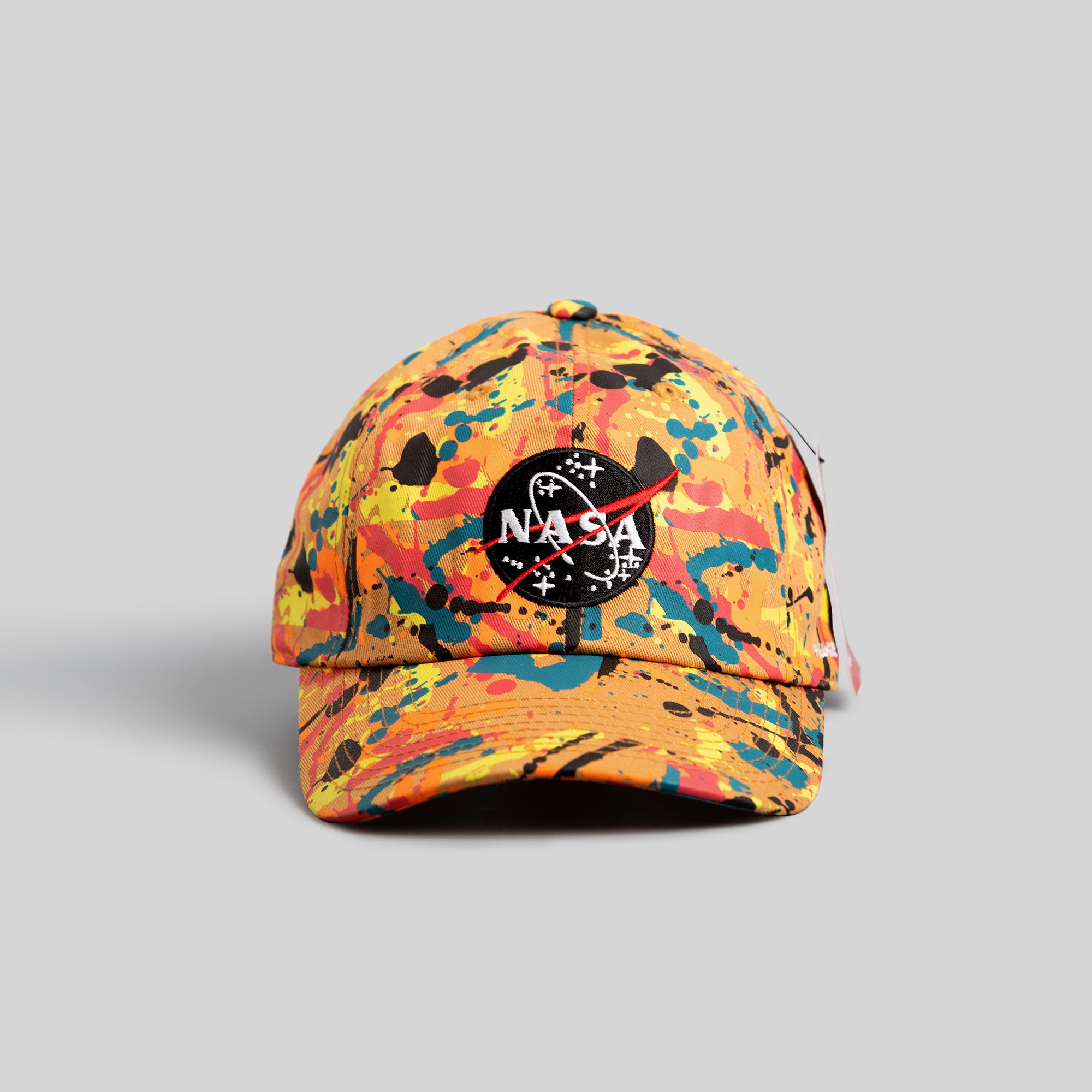 SKYLAB NASA NEON SPLATTER WHEAT RELAXED FIT HAT