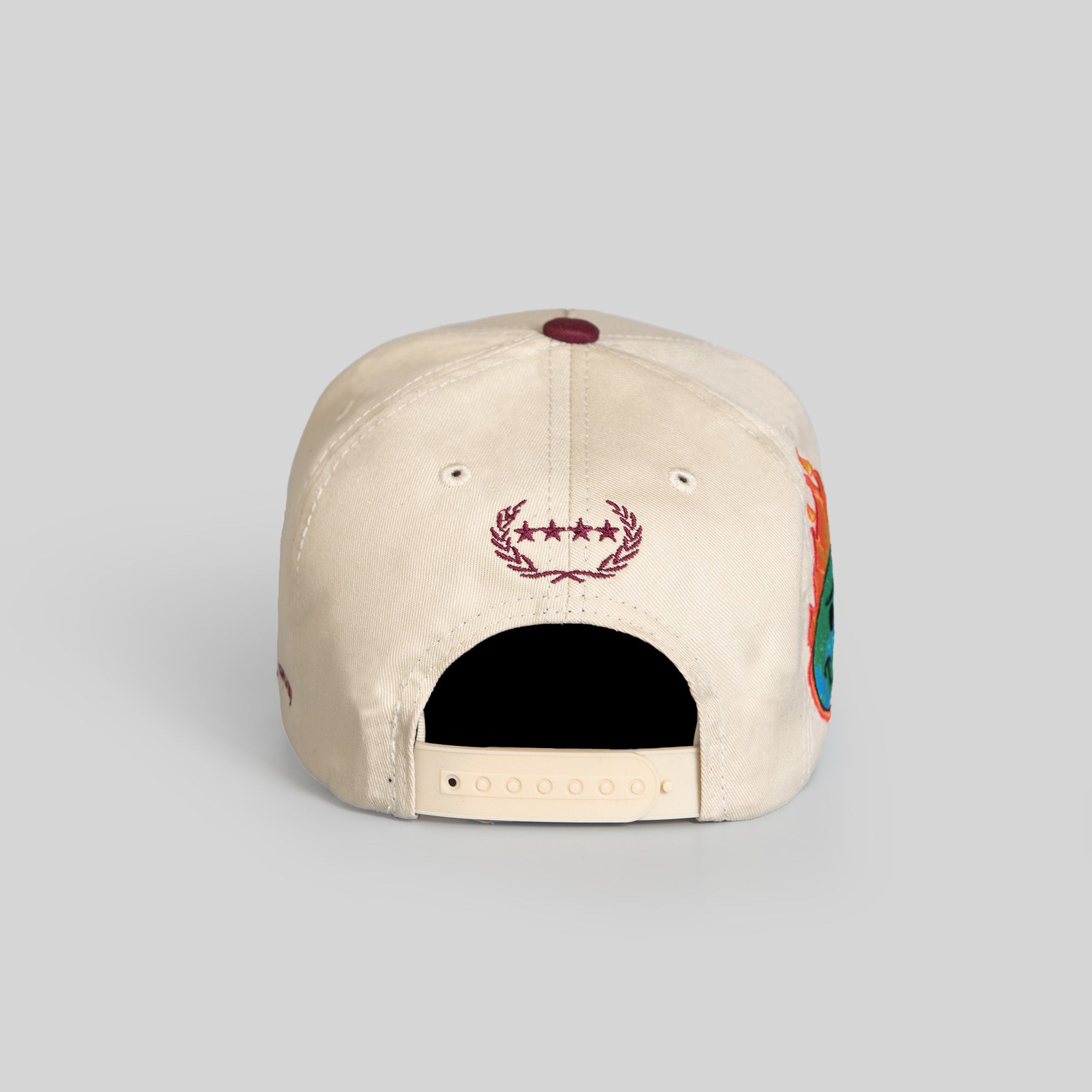 EVERYTHINGS F*CKED SAND BORDEAUX TWILL TRUCKER