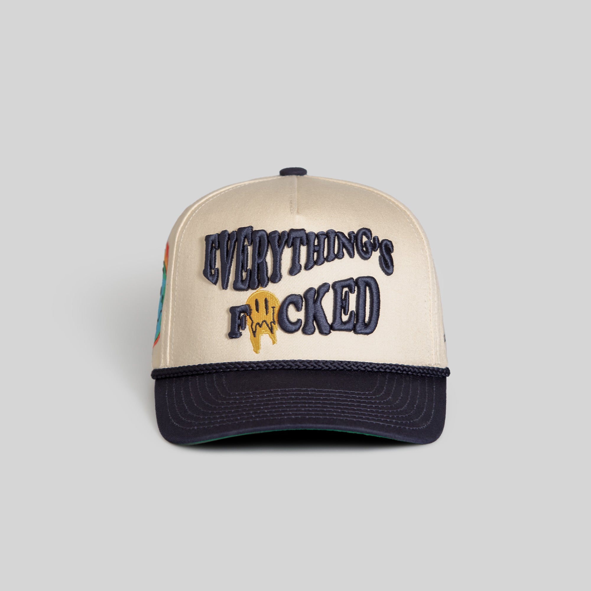 EVERYTHINGS F*CKED SAND DEEP NAVY TWILL TRUCKER