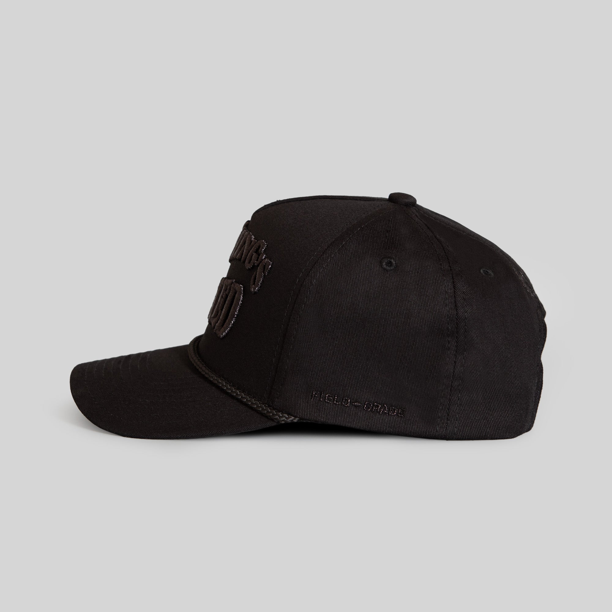 EVERYTHINGS F*CKED TRIPLE BLACK TWILL TRUCKER HAT