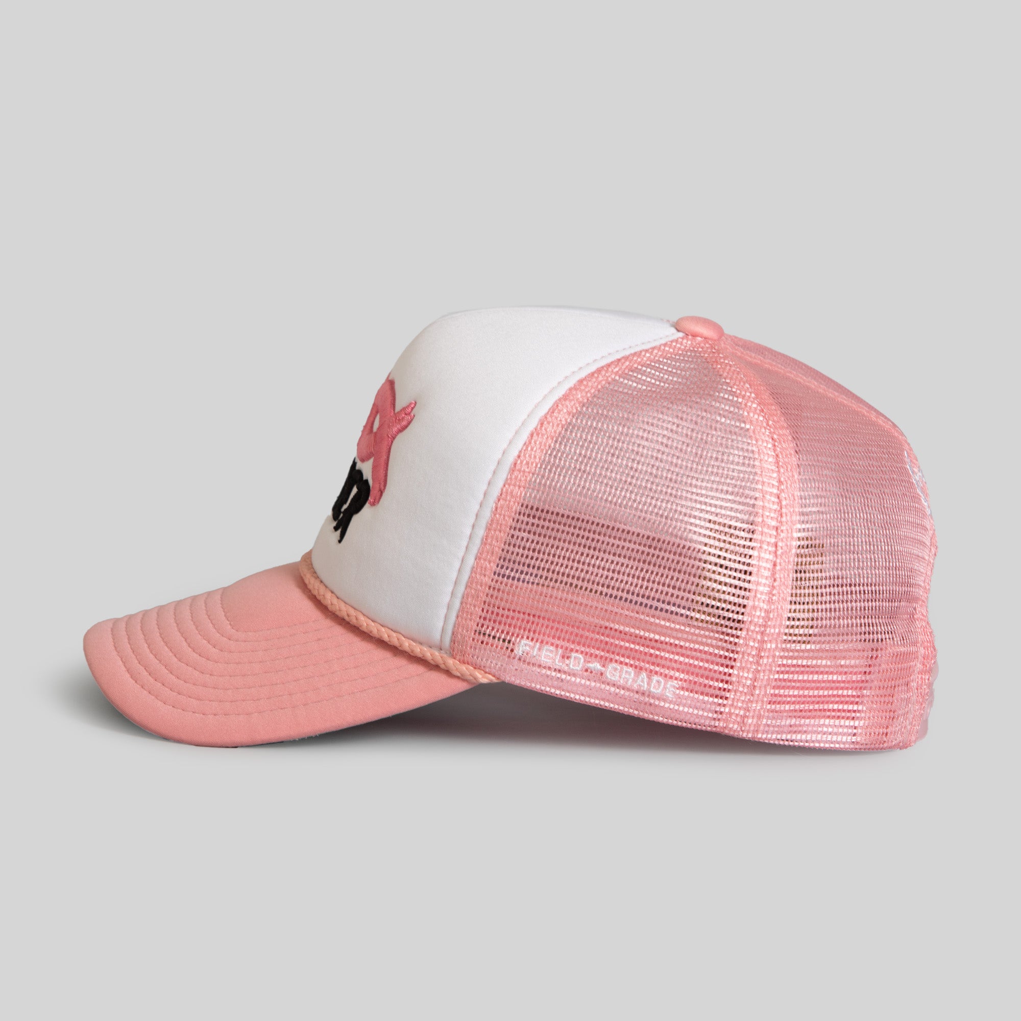 F*CK CANCER WHITE PINK FOAM TRUCKER HAT