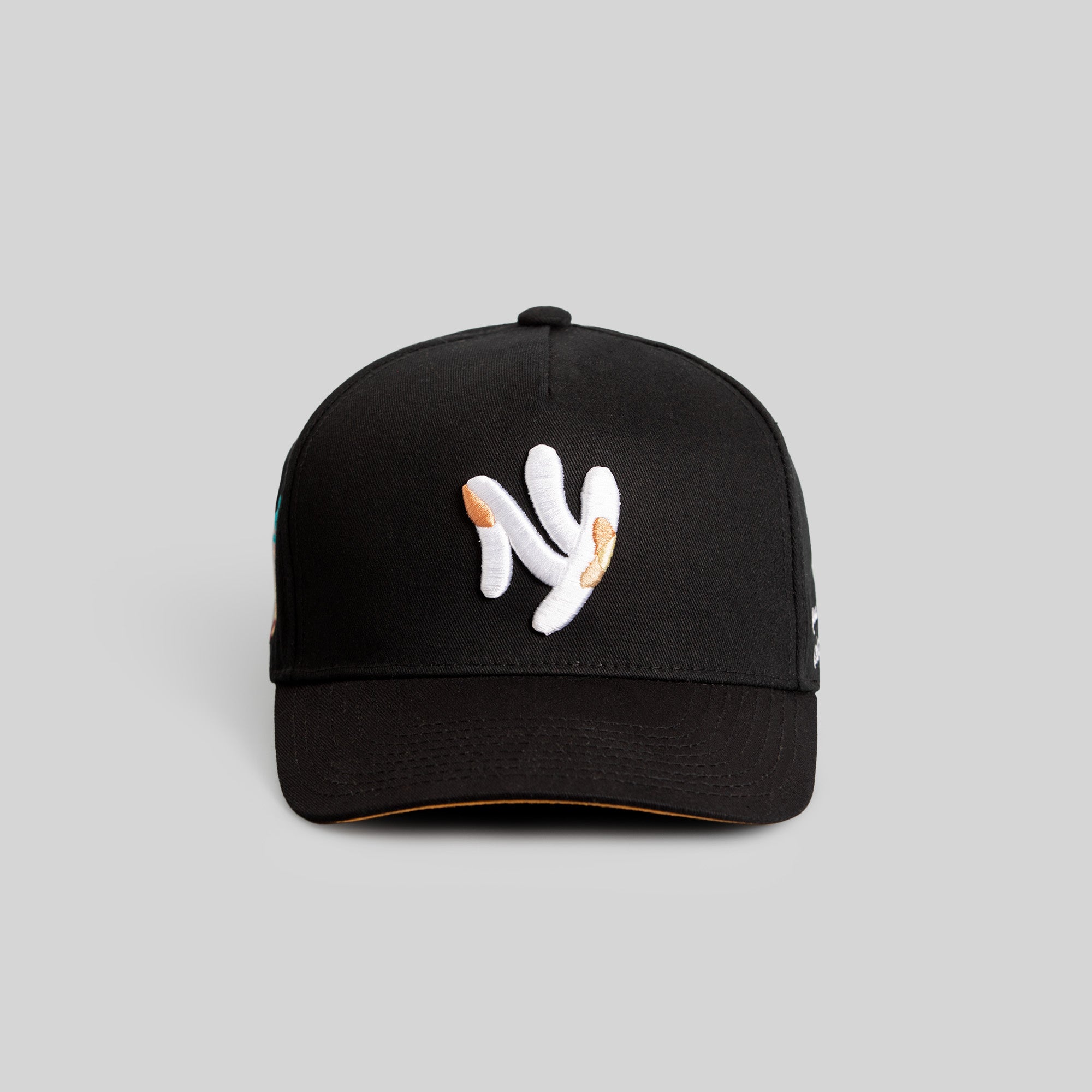 FIELD GRADE X KURVE STUDIO NY IS HEALING BLACK TRUCKER HAT