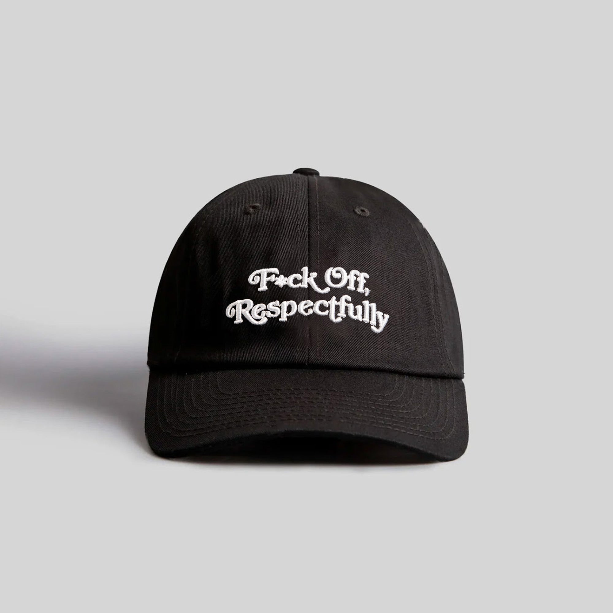 RESPECTFULLY BLACK RELAXED FIT HAT