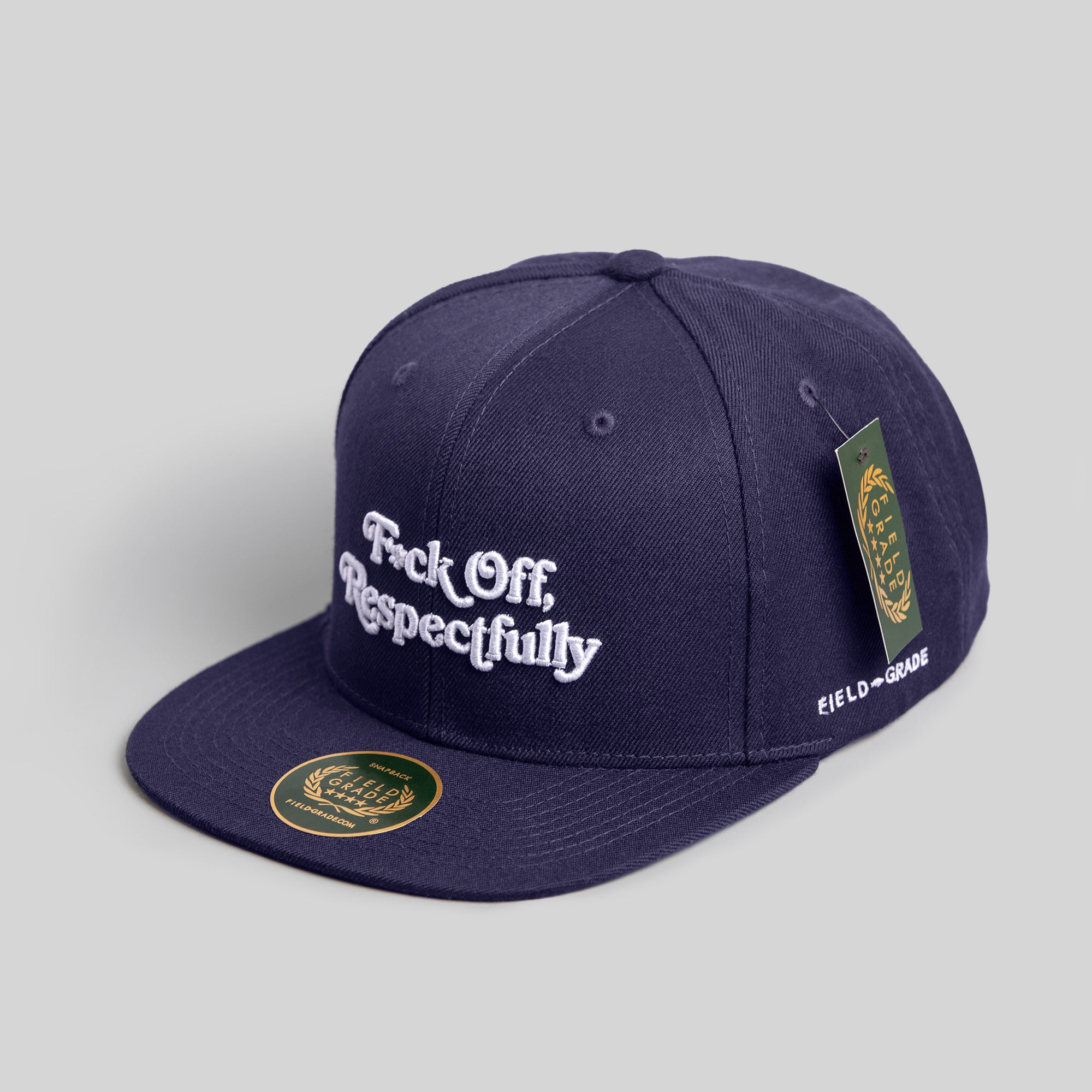 RESPECTFULLY DEEP NAVY SNAPBACK HAT