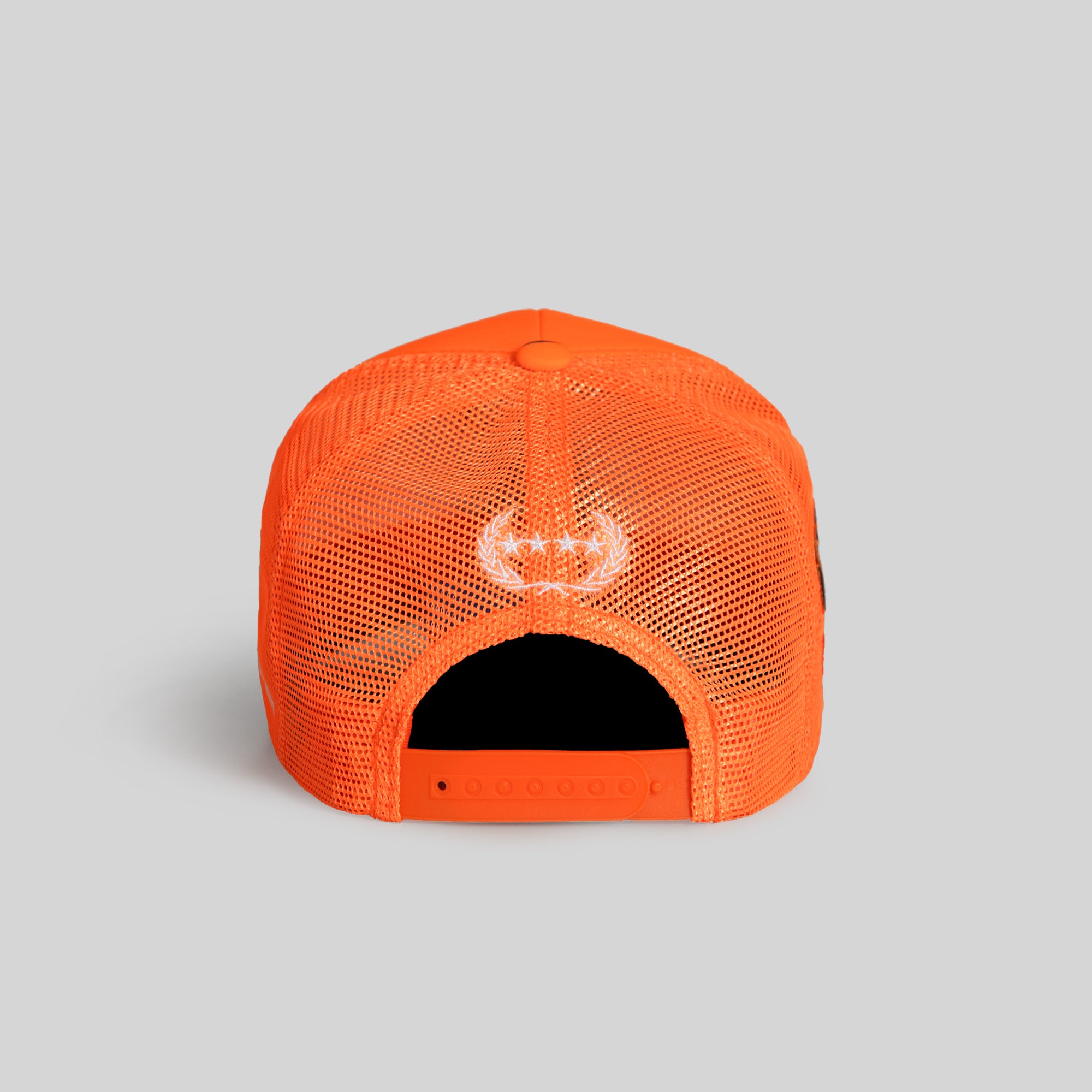 F*CK AROUND AND FIND OUT ORANGE DUCK CAMO FOAM TRUCKER