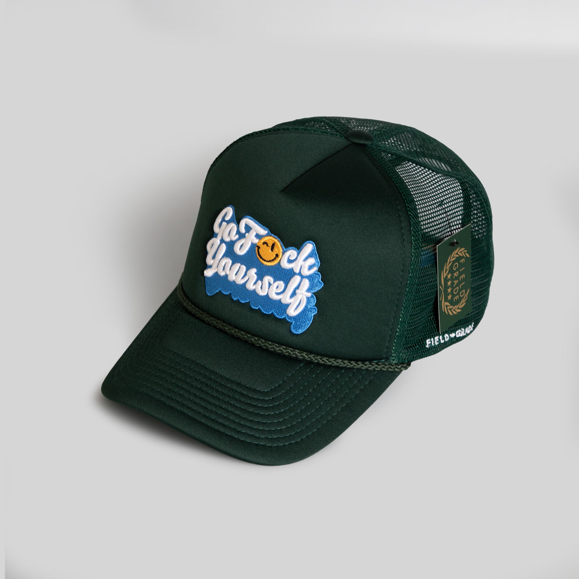 GO F*CK YOURSELF FG GREEN TRUCKER HAT