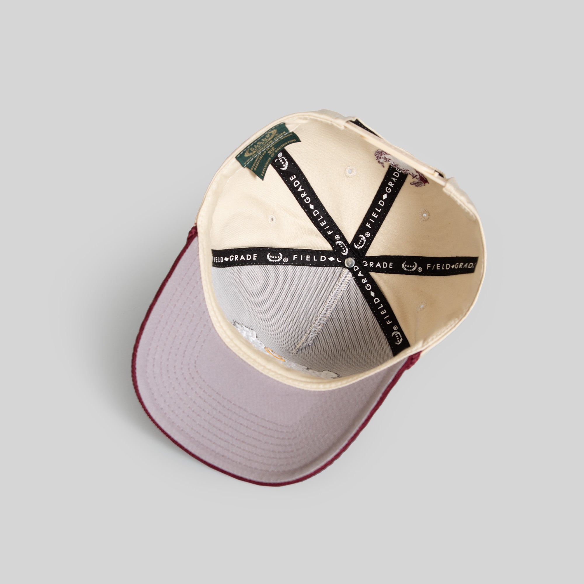 GO F*CK YOURSELF SAND BORDEAUX TWILL CORDUROY TRUCKER