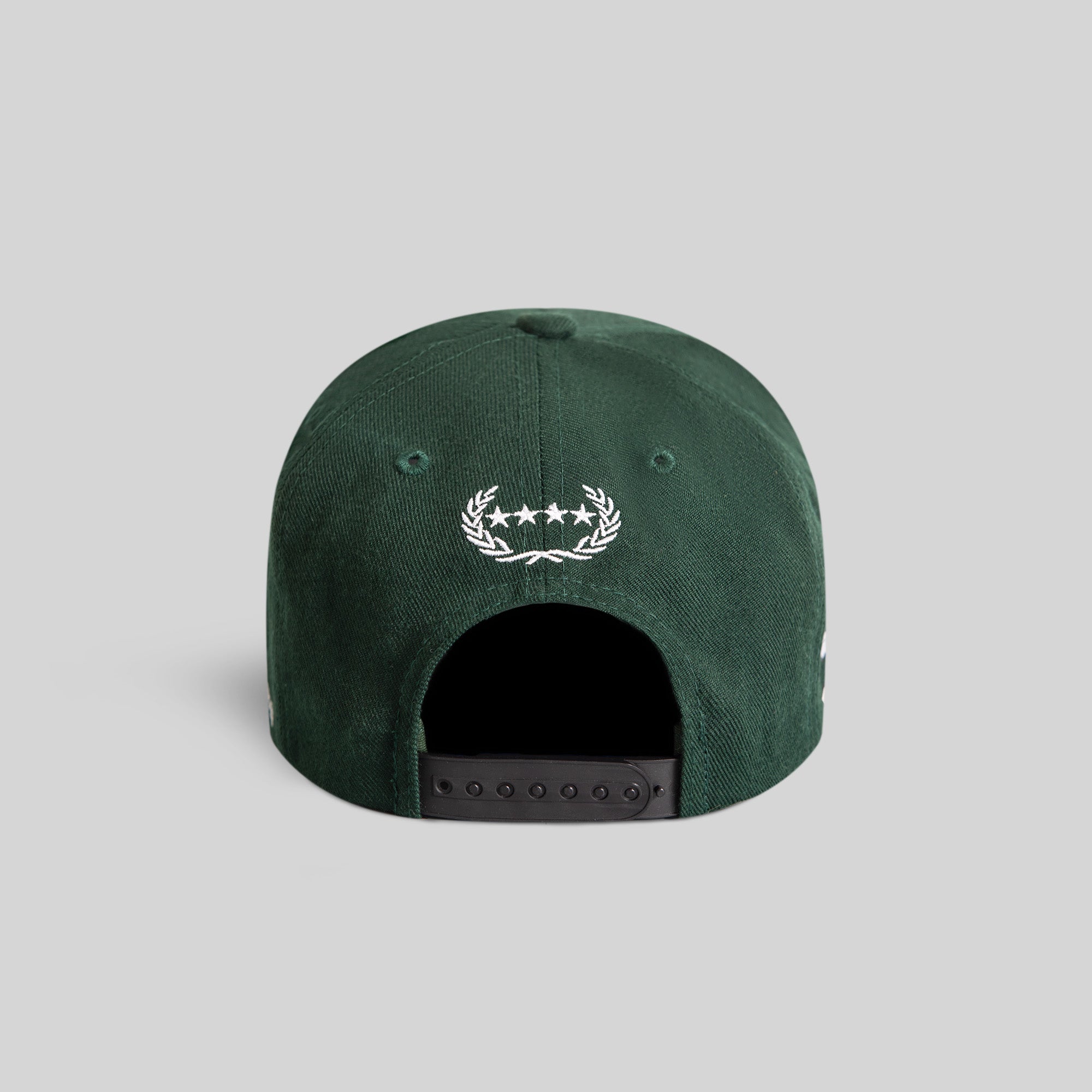 GOOD LUCK DON'T DIE EMERALD BLACK WOOL TRUCKER