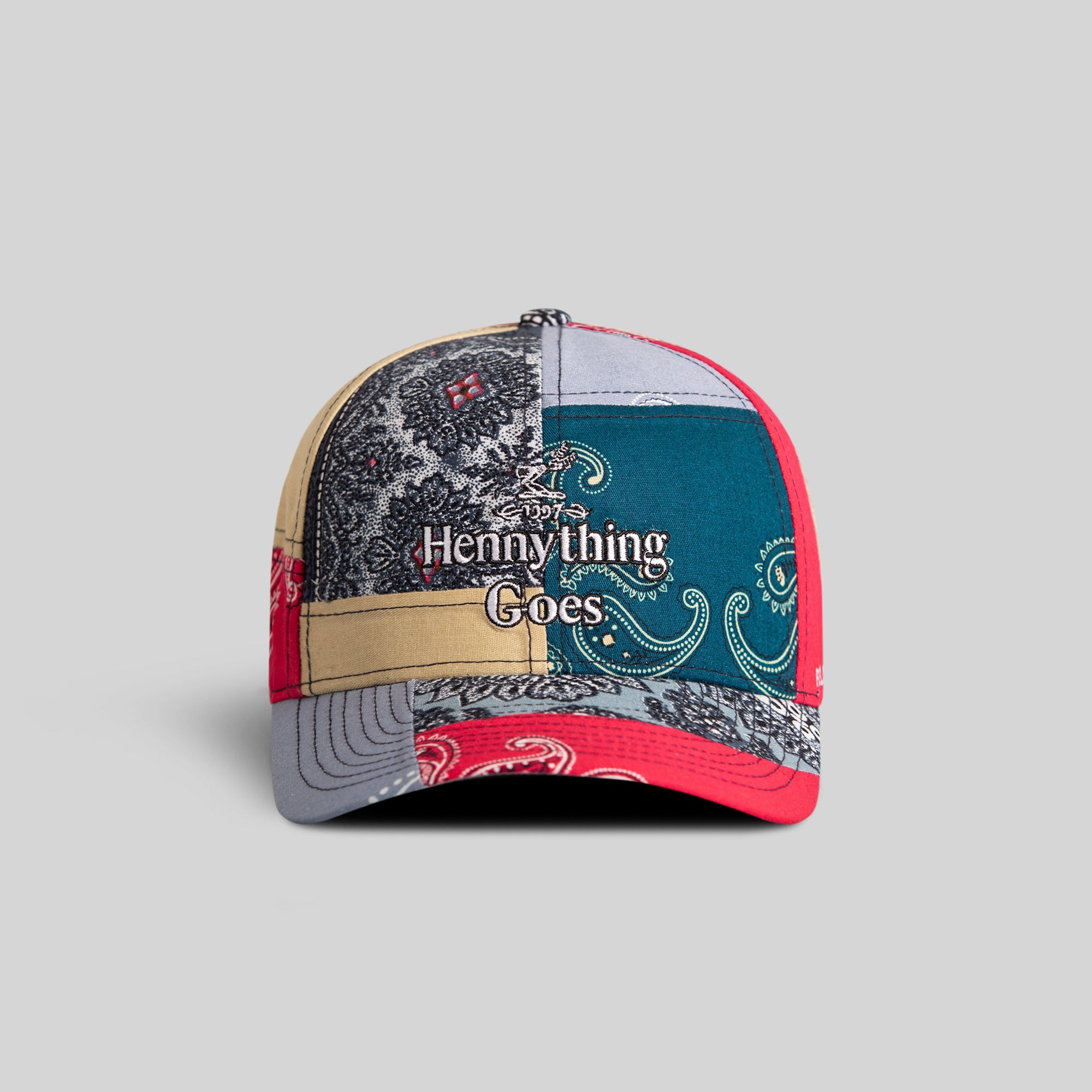 HENNYTHING GOES PATCHWORK BANDANA TRUCKER