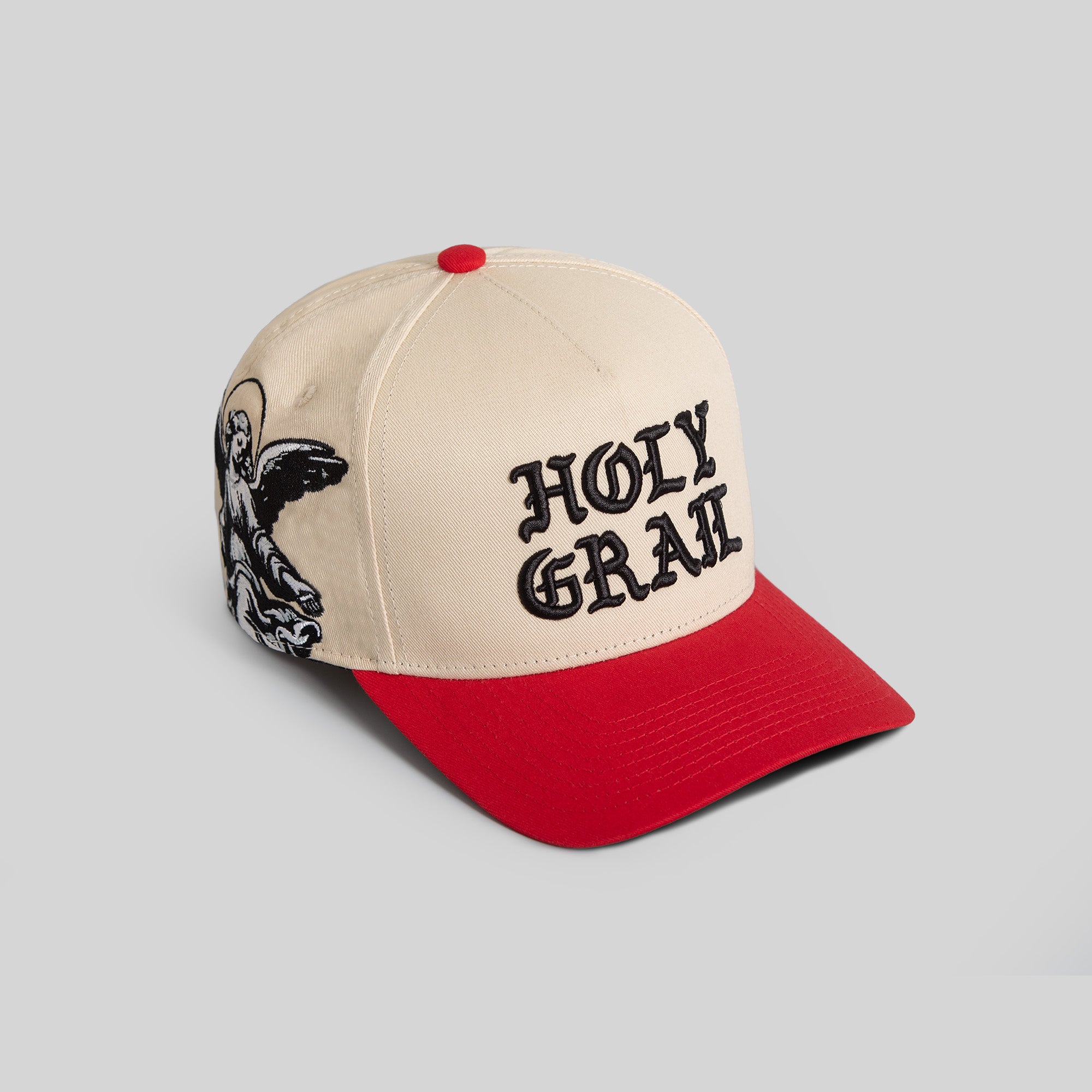 HOLY GRAIL SAND RED TWILL TRUCKER