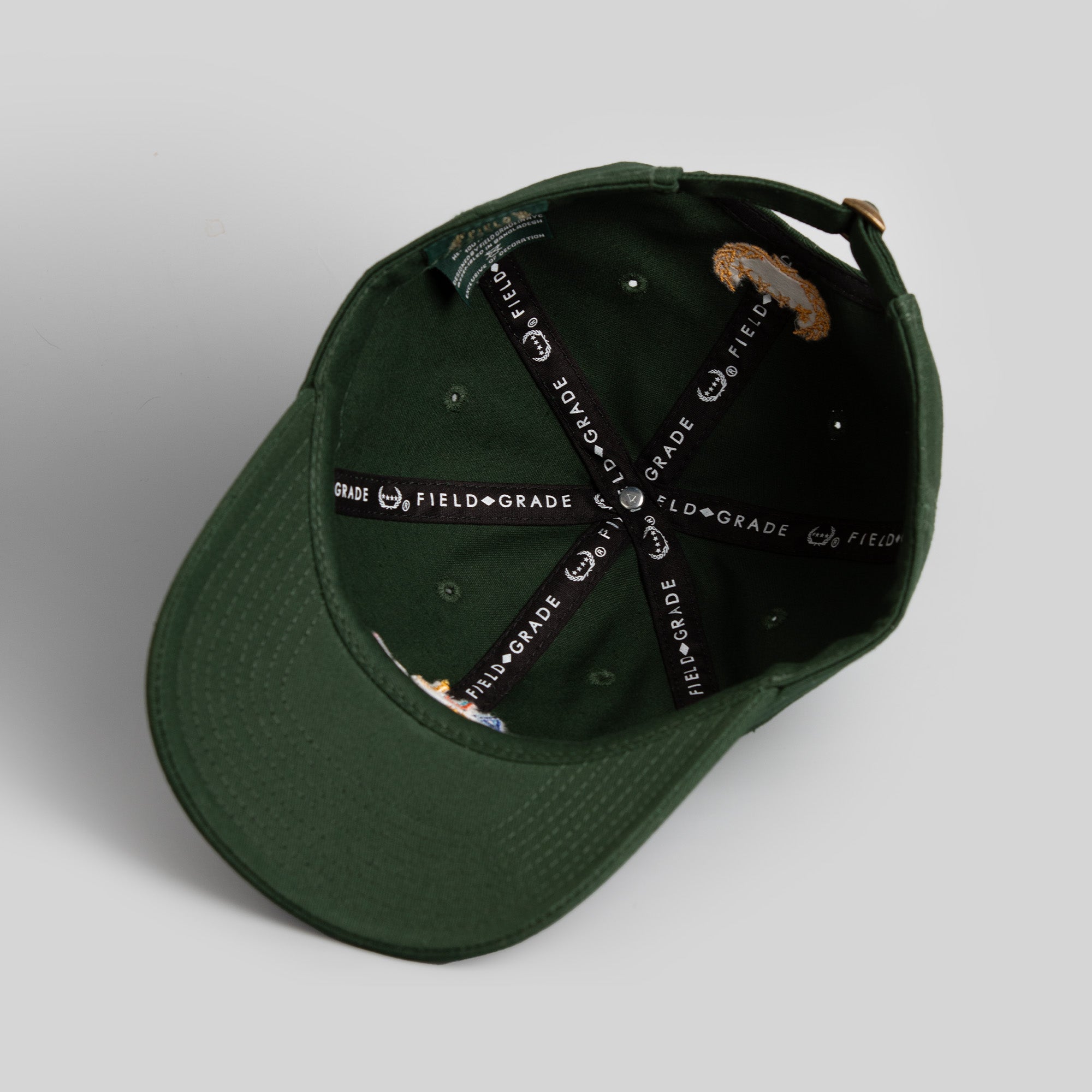 ALL HUSTLE NO LUCK FG GREEN RELAXED FIT HAT