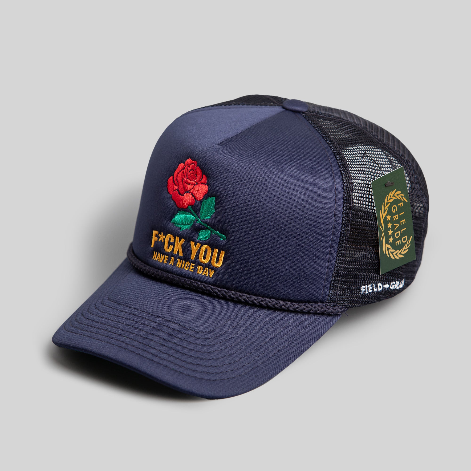 HAVE A NICE DAY DEEP NAVY TRUCKER HAT