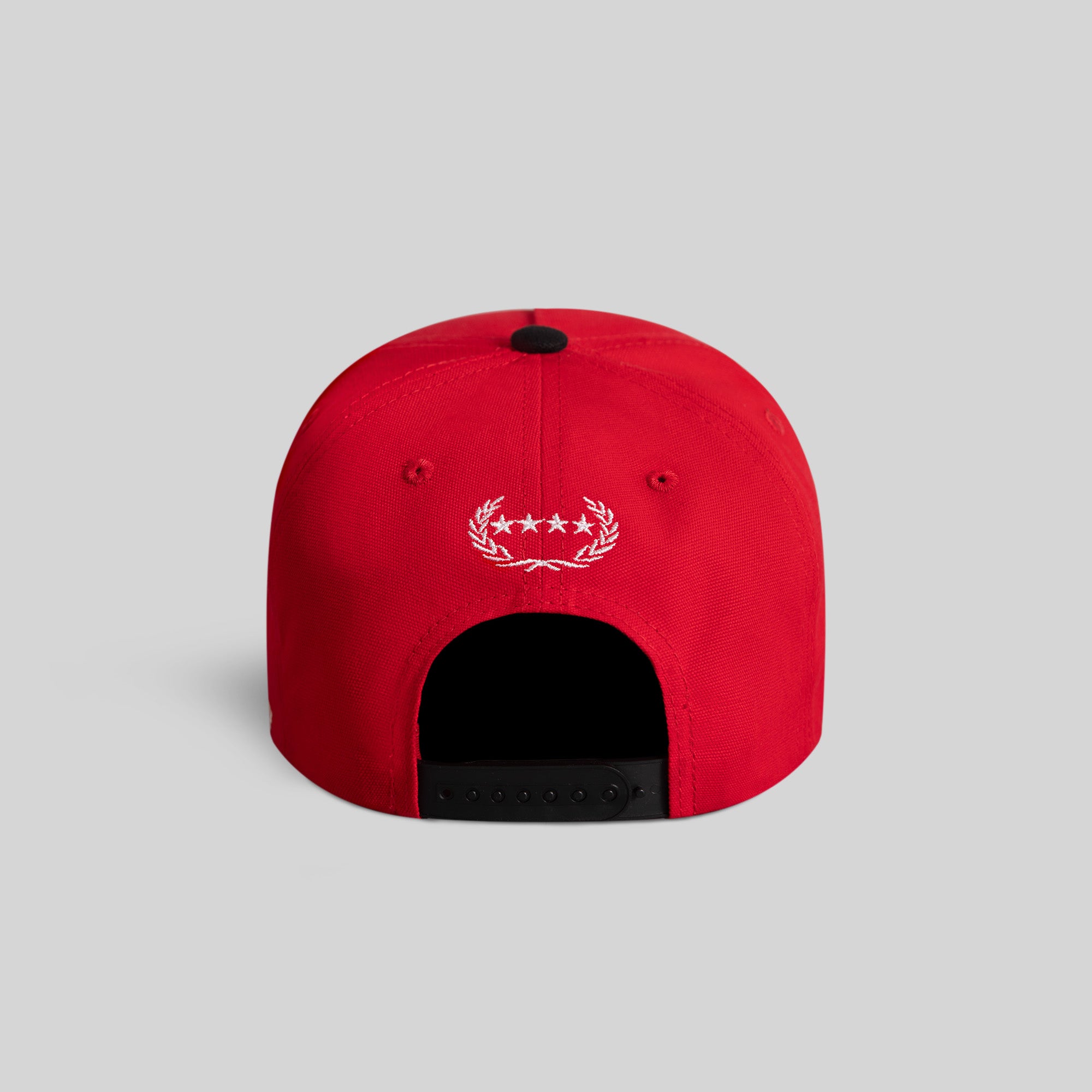 I'M NOT FOR EVERYBODY VARSITY RED BLACK DUCK CANVAS TRUCKER