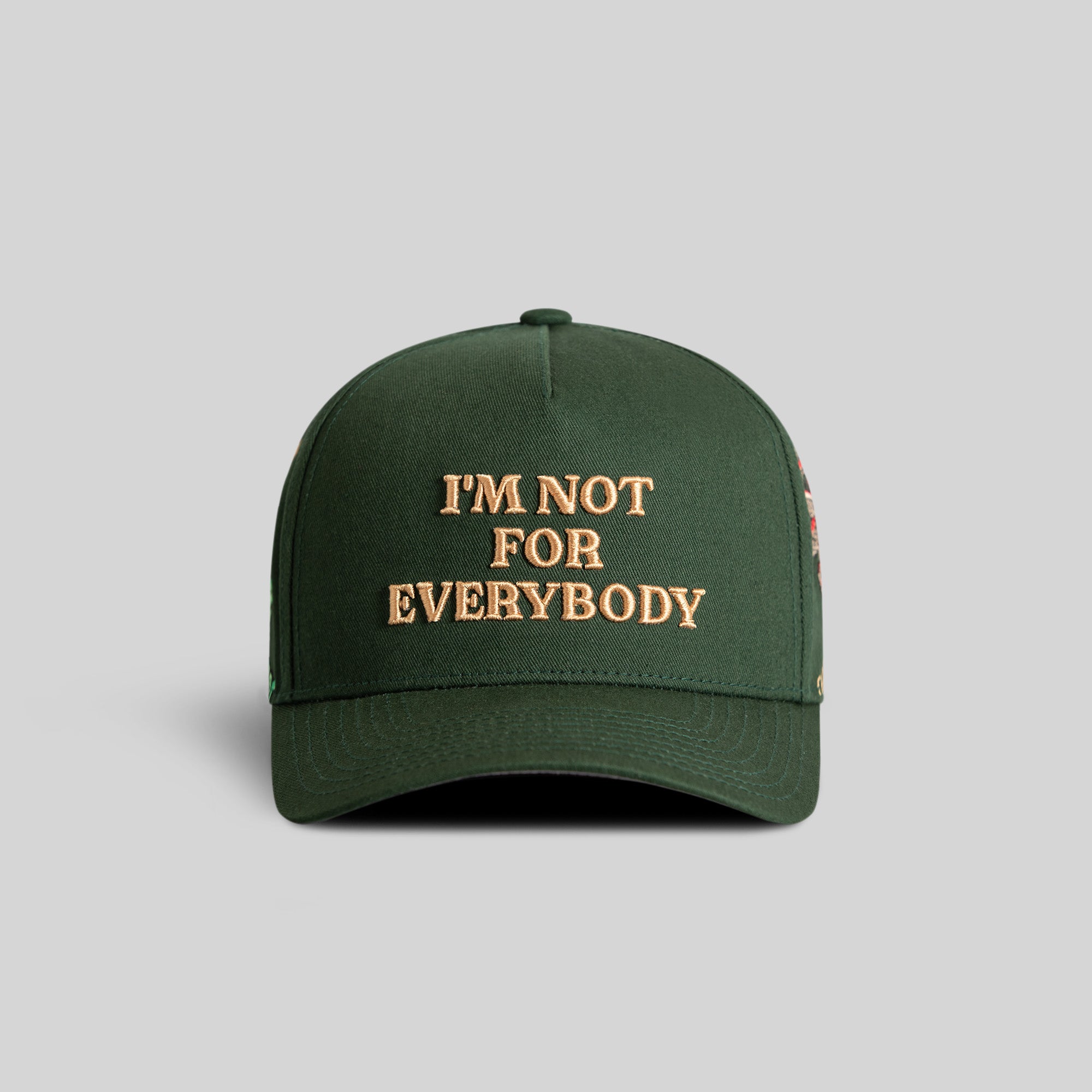 I'M NOT FOR EVERYBODY SAILOR FG GREEN TWILL TRUCKER