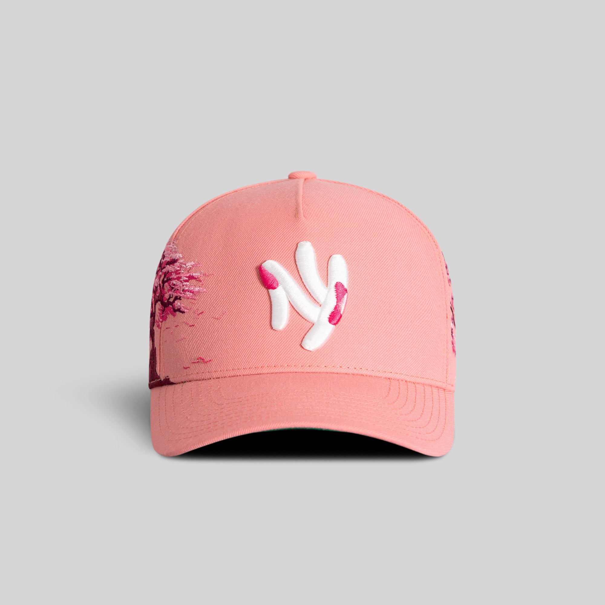 FIELD GRADE X KURVE STUDIO NY IS HEALING CHERRY BLOSSOM WOOL TRUCKER