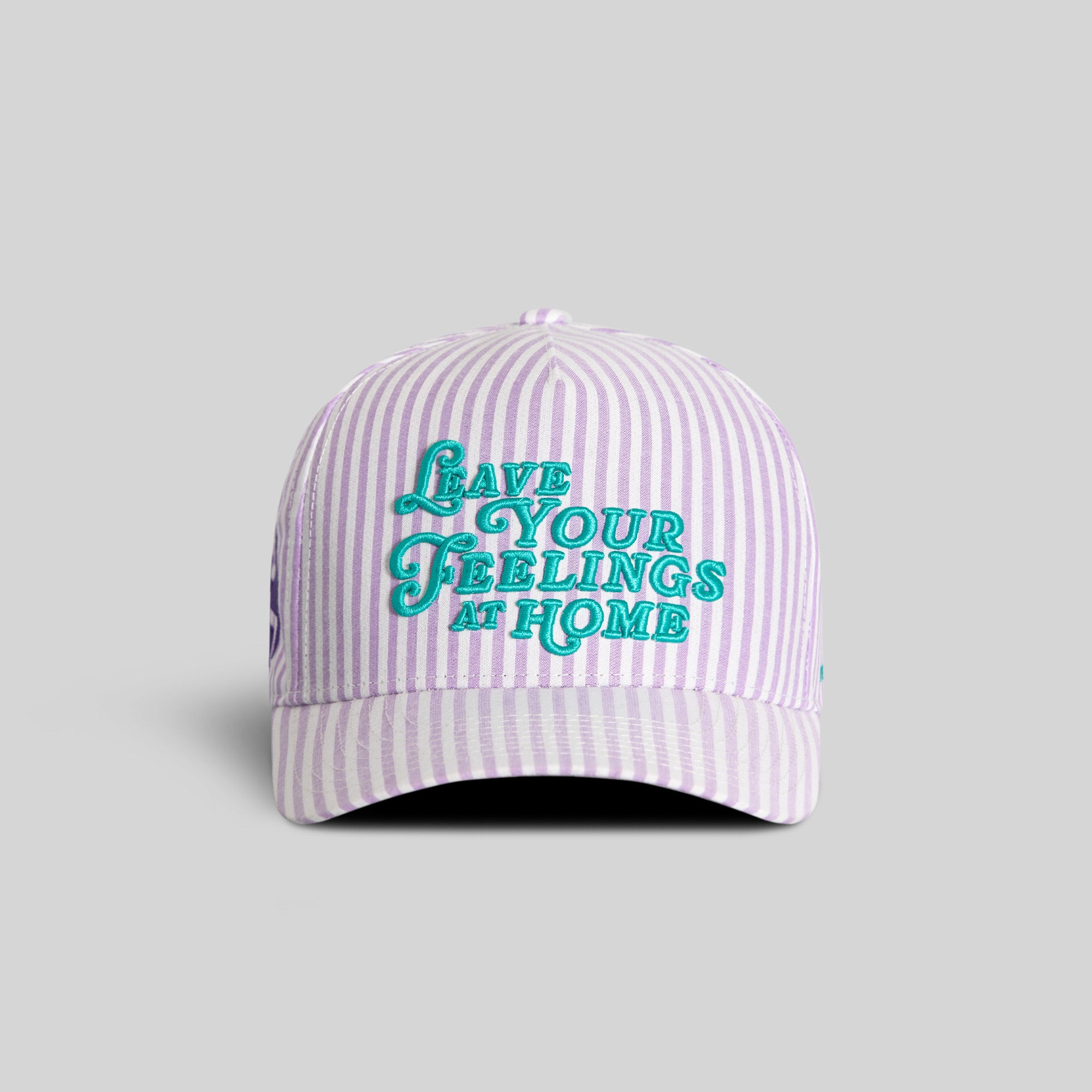 LEAVE YOUR FEELINGS SEERSUCKER TRUCKER